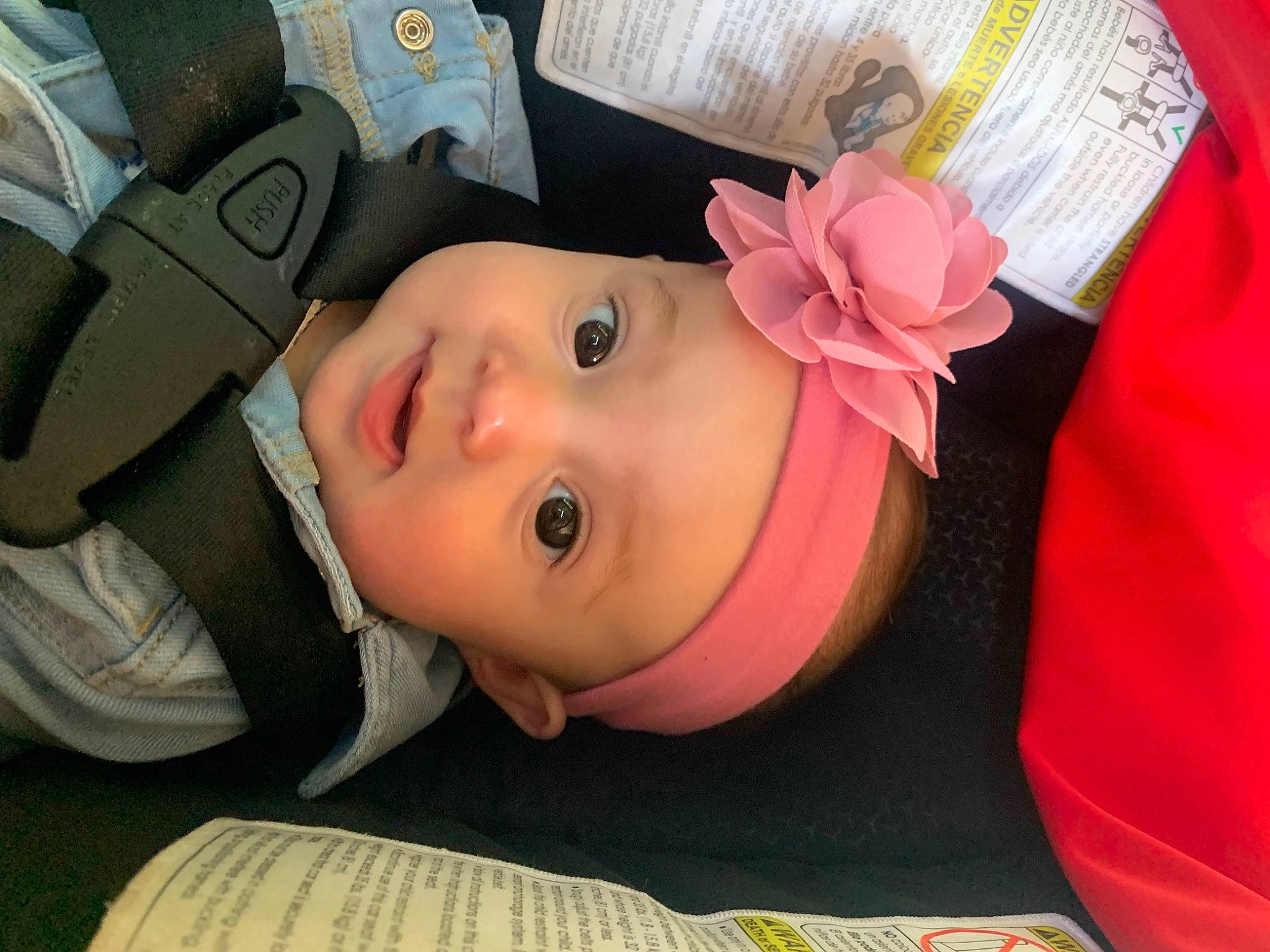 Avalynn joined the competition — help win amazing prizes! baby, baby_products, baby_toddler_clothing, cheek, child, eyelash, fashion_accessory, fun, grass, hair_accessory, happy, hat, headgear, headwear, nose, person, personal_protective_equipment, skin, smile, toddler