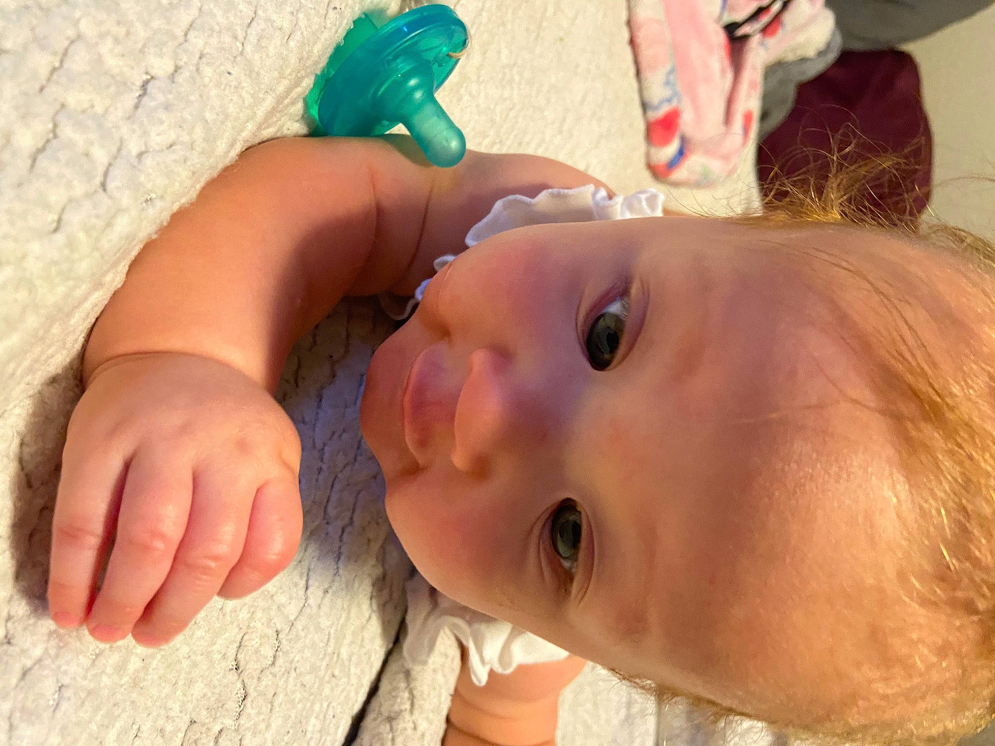 Amilia is registered to the contest to win money with this photo: baby, cheek, child, close_up, ear, eye, face, finger, forehead, hand, head, lip, mouth, nail, neck, nose, person, skin, toddler