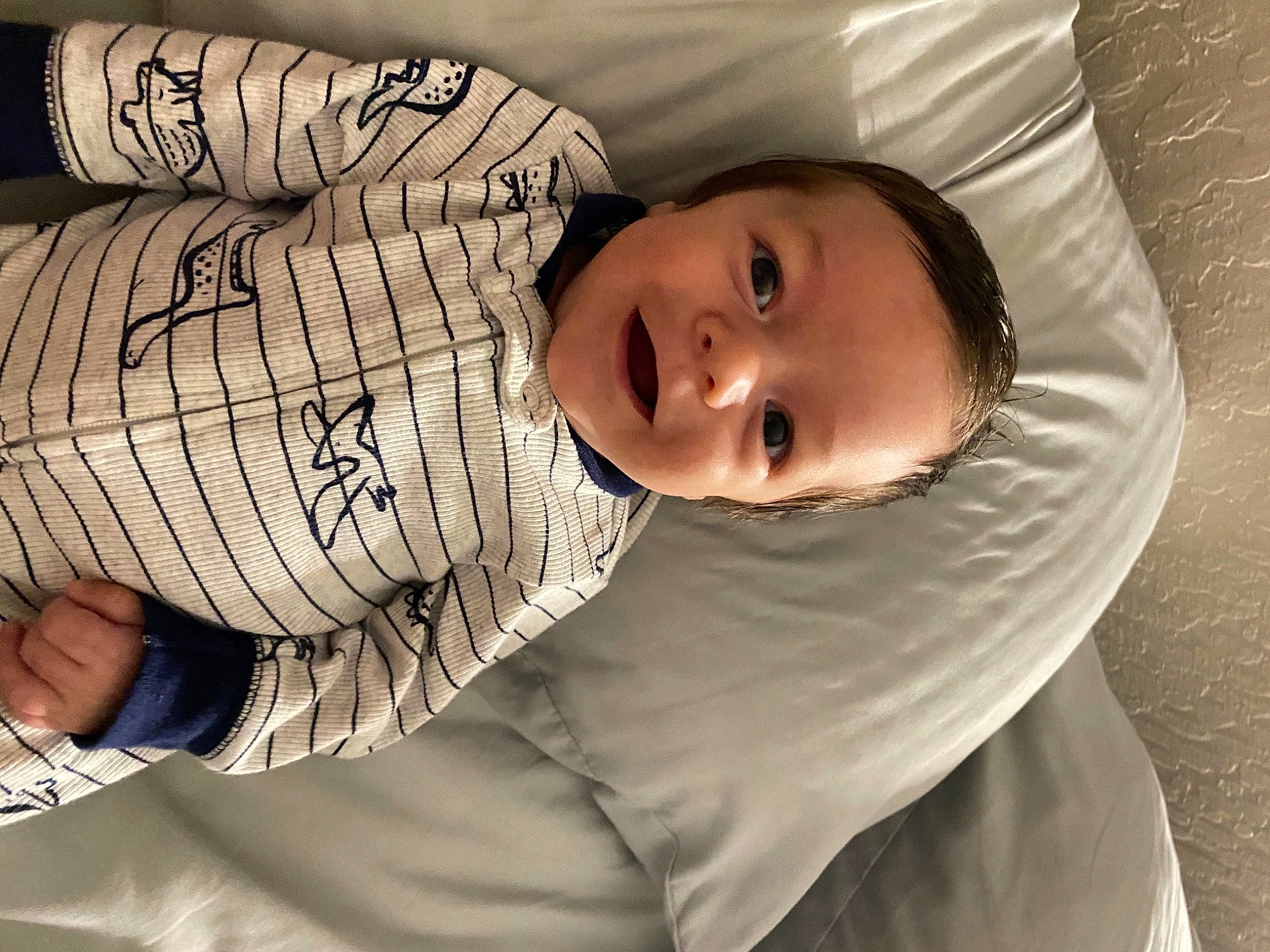 Caden is registered to the contest to win money with this photo: arm, baby, cheek, comfort, elbow, eye, hair, hand, happy, human_body, iris, joy, lip, mouth, nose, person, skin, sleeve, smile, toddler