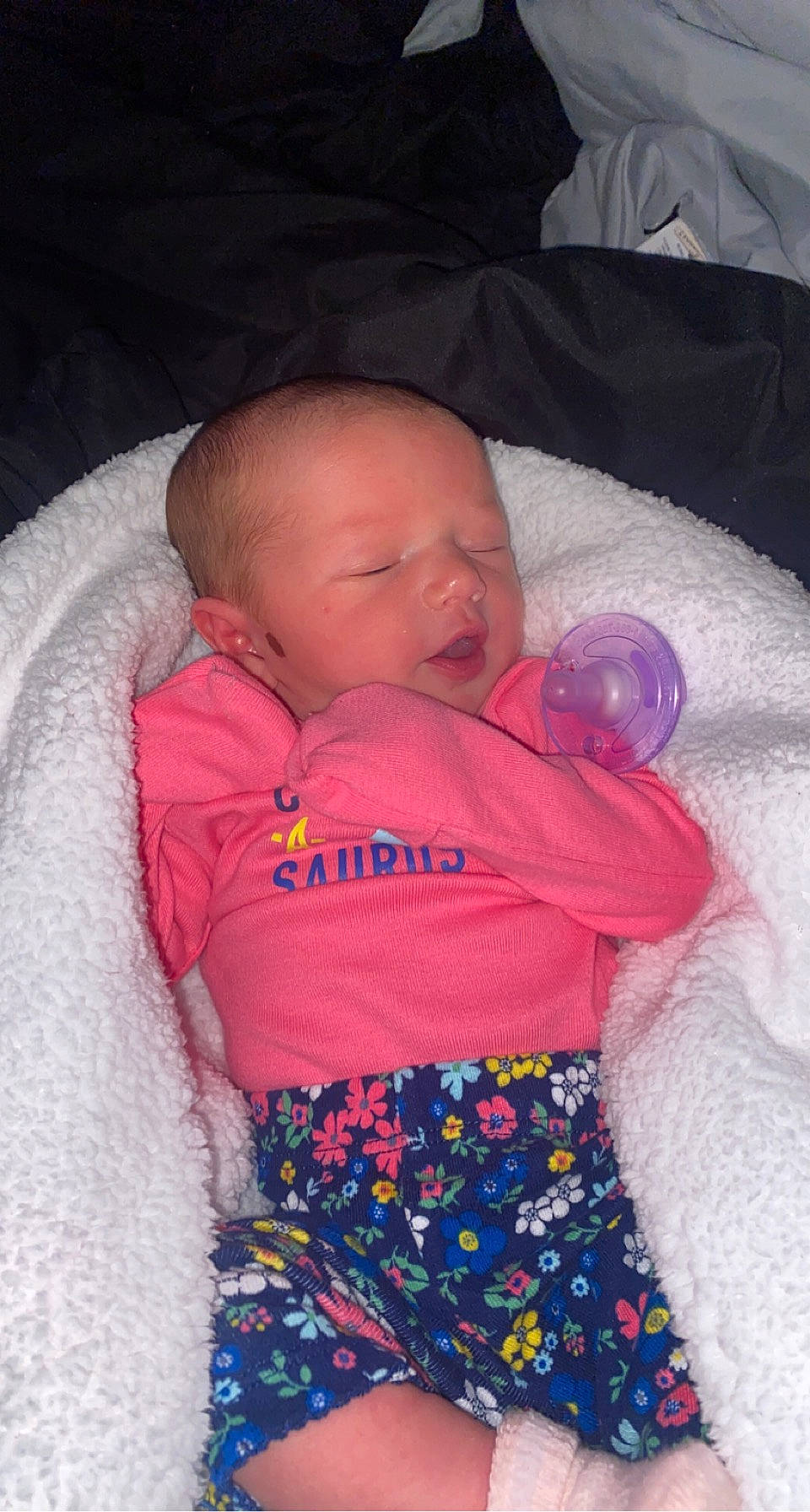 Lailah is registered to the contest to win money with this photo: baby, baby_products, bedtime, cheek, child, eye, head, nap, person, pink, product, skin, sleep, textile, toddler