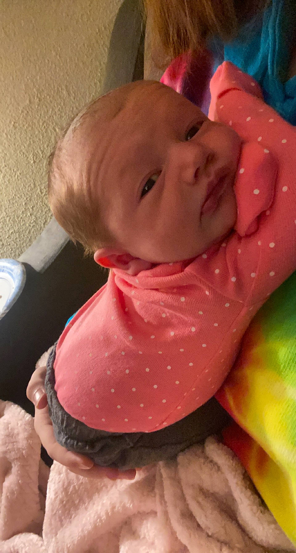 Lailah is registered to the contest to win money with this photo: baby, birth, cheek, child, lip, mouth, neck, person, pink, skin, toddler