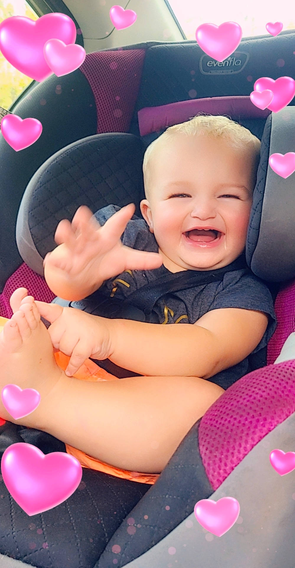 Jaxson is registered to the contest to win money with this photo: baby, baby_products, beauty, cheek, child, ear, facial_expression, finger, fun, hand, happy, leg, nail, person, pink, play, product, skin, smile, thumb