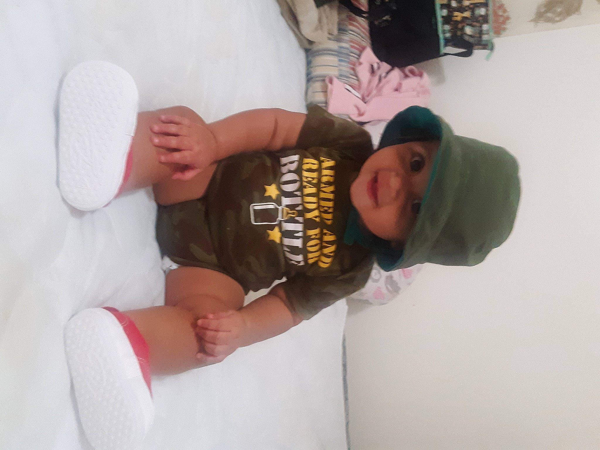 Jamison joined the competition — help win amazing prizes! arm, baseball_cap, cap, comfort, elbow, finger, foot, fun, gesture, hand, headwear, human_leg, joint, joy, knee, nail, person, sleeve, t_shirt, textile