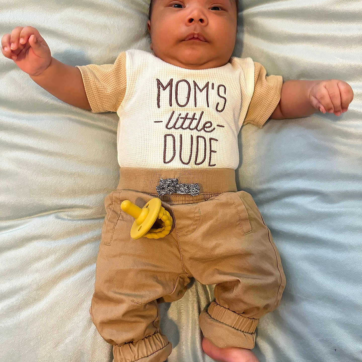 Elias joined the competition — help win amazing prizes! baby, bed, blanket, bodypart, clothing, cushion, face, finger, furniture, hand, head, homedecor, newborn, pants, person, photography, portrait, shorts, sleeping, t_shirt