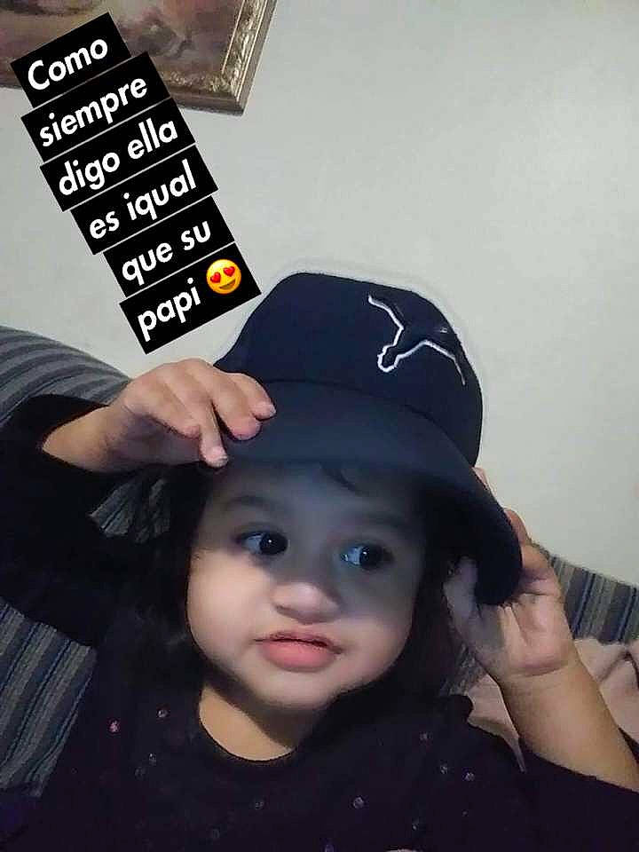 Mariana is registered to the contest to win money with this photo: beanie, cap, child, cool, ear, fashion_accessory, fedora, forehead, fun, girl, hat, head, headgear, knit_cap, person, product, selfie, smile, toddler