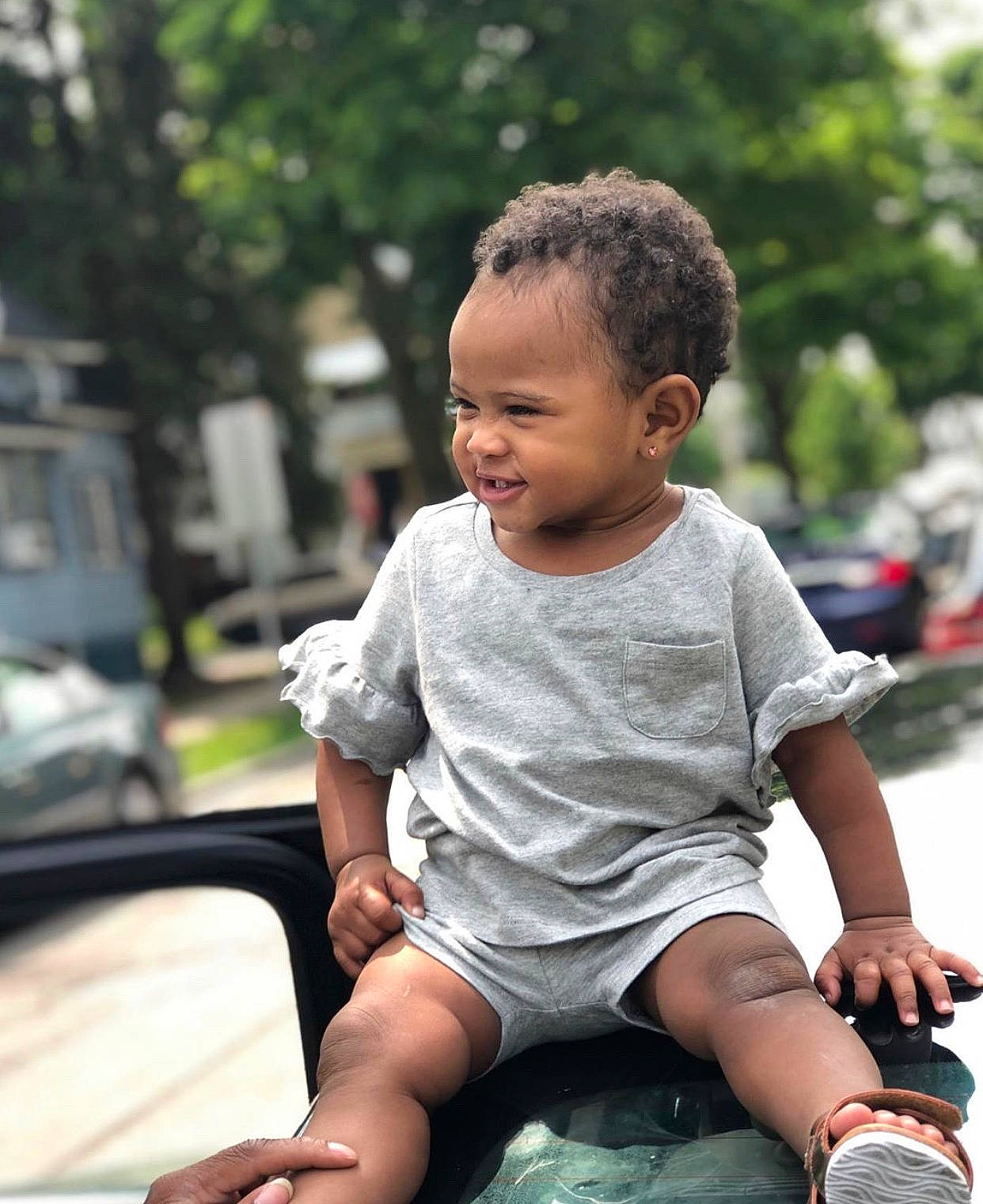 Anyla is registered to the contest to win money with this photo: baby, black_hair, cheek, child, fun, male, people, person, photography, play, sitting, smile, snapshot, toddler, vacation