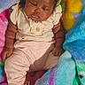 Rose joined the competition — help win amazing prizes! baby, sleeping, blanket, colorful, soft, cozy, infant, cute, peaceful, clothing, pink, patterned, child, resting, warm, indoors, portrait, small, adorable, comfort