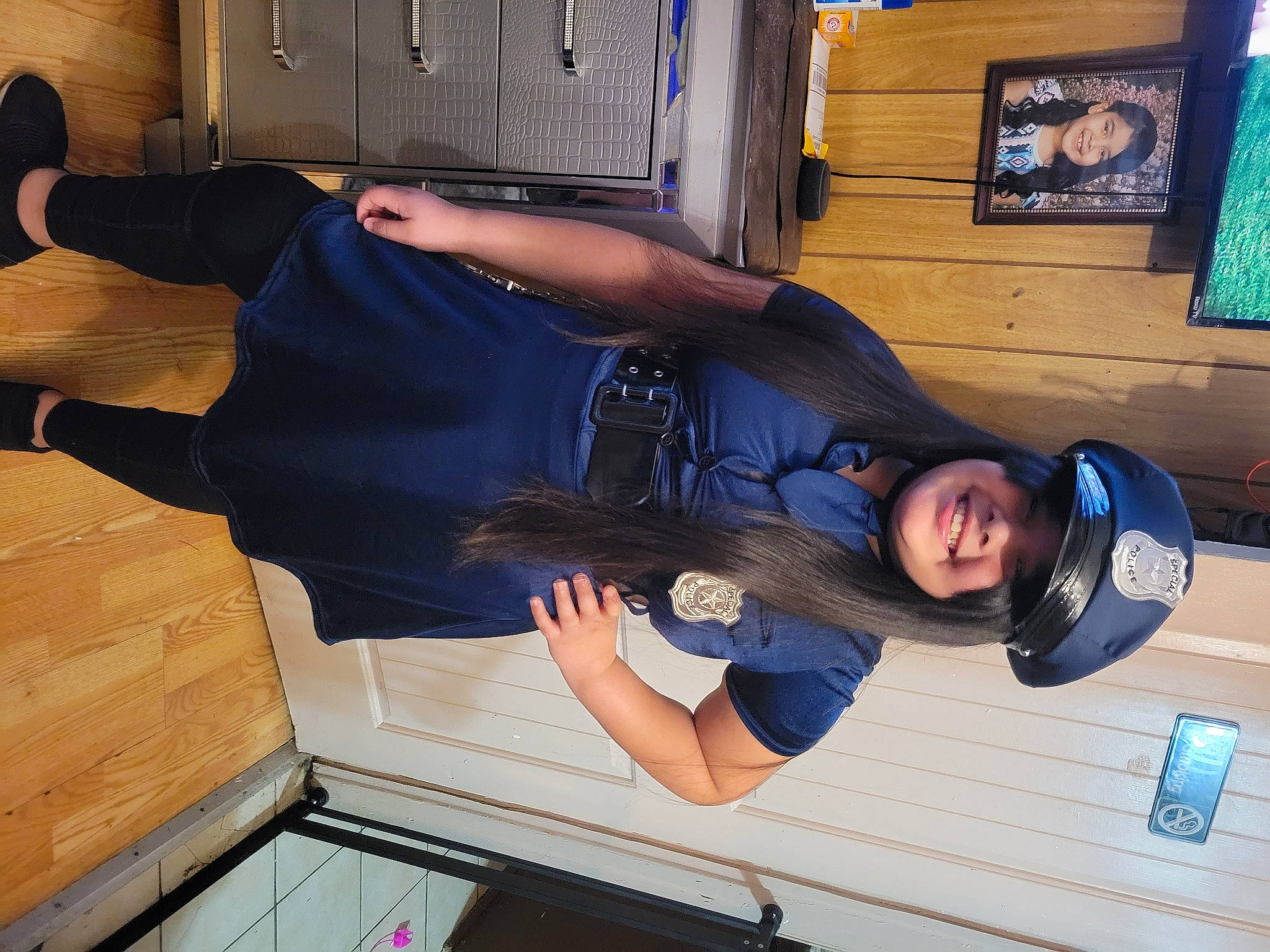 Bella joined the competition — help win amazing prizes! arm, comfort, elbow, electric_blue, foot, fun, gesture, headwear, houseplant, human_leg, joint, joy, knee, lap, luggage_and_bags, person, picture_frame, room, sportswear, t_shirt