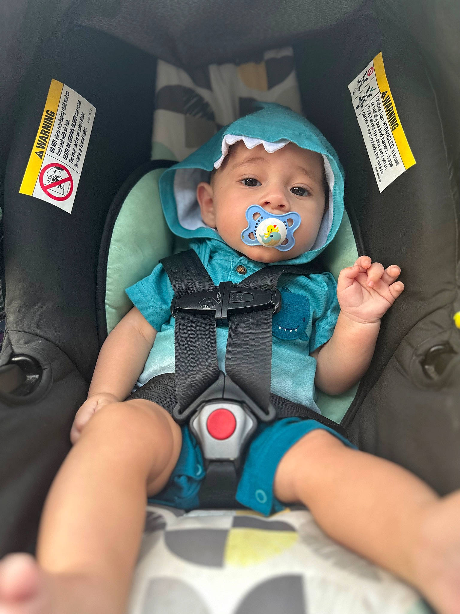 Kannon is registered to the contest to win money with this photo: auto_part, automotive_design, baby, baby_carriage, baby_in_car_seat, baby_products, baby_safety, baby_toddler_clothing, car_seat, car_seat_cover, child, comfort, fun, head_restraint, headwear, person, personal_protective_equipment, service, sitting, sleeve