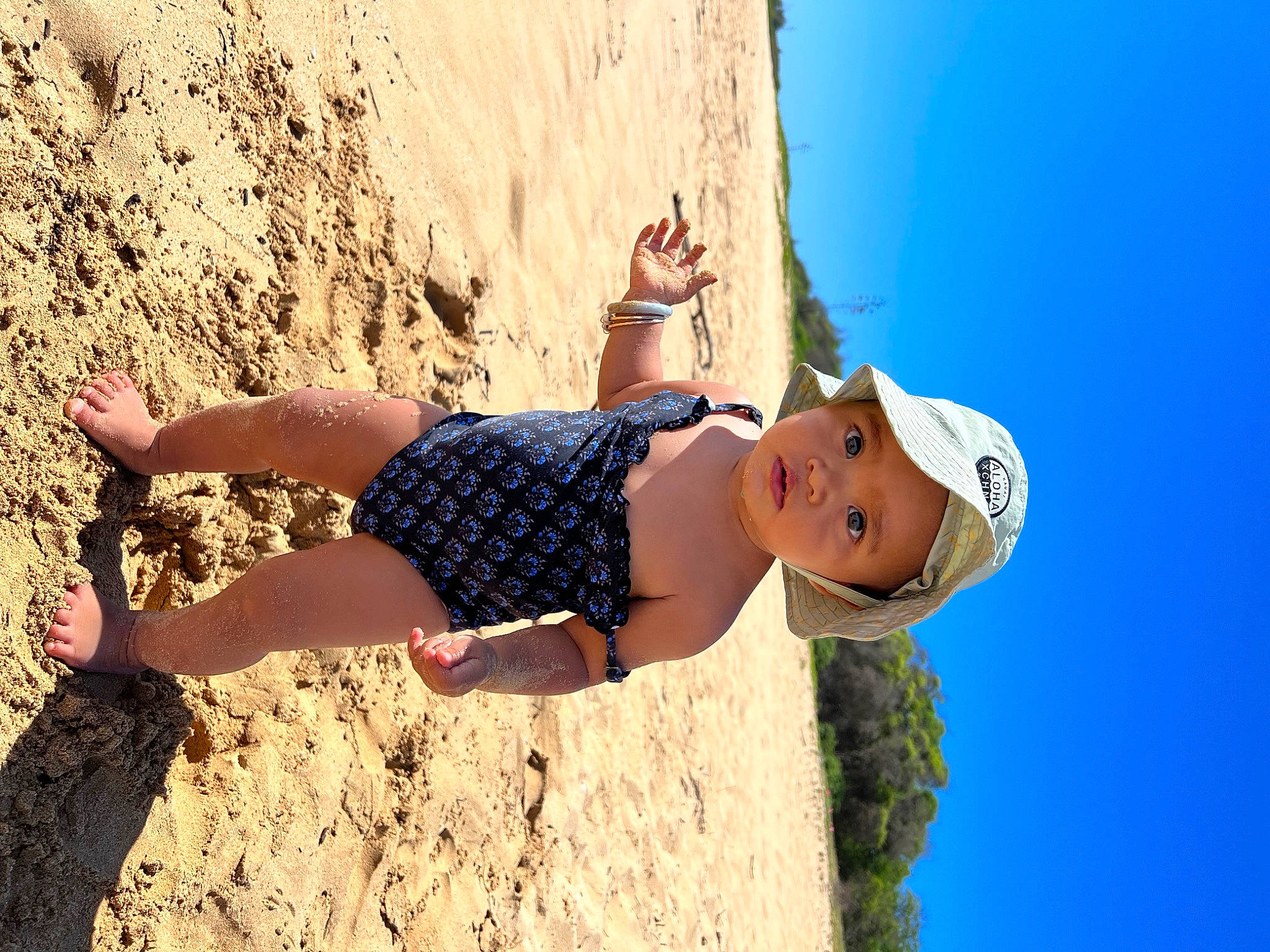 Haven joined the competition — help win amazing prizes! arm, azure, beach, elbow, fun, happy, hat, headwear, joint, knee, landscape, leg, leisure, people_in_nature, people_on_beach, person, recreation, sky, smile, sunlight