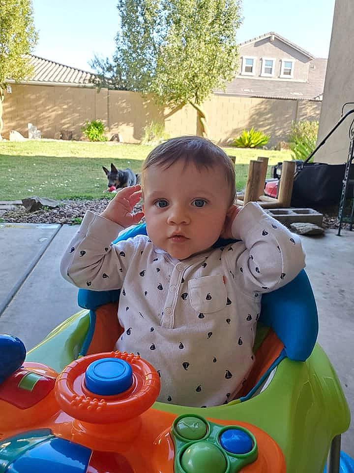 Coleson joined the competition — help win amazing prizes! baby, child, leisure, person, play, toddler, vacation, water