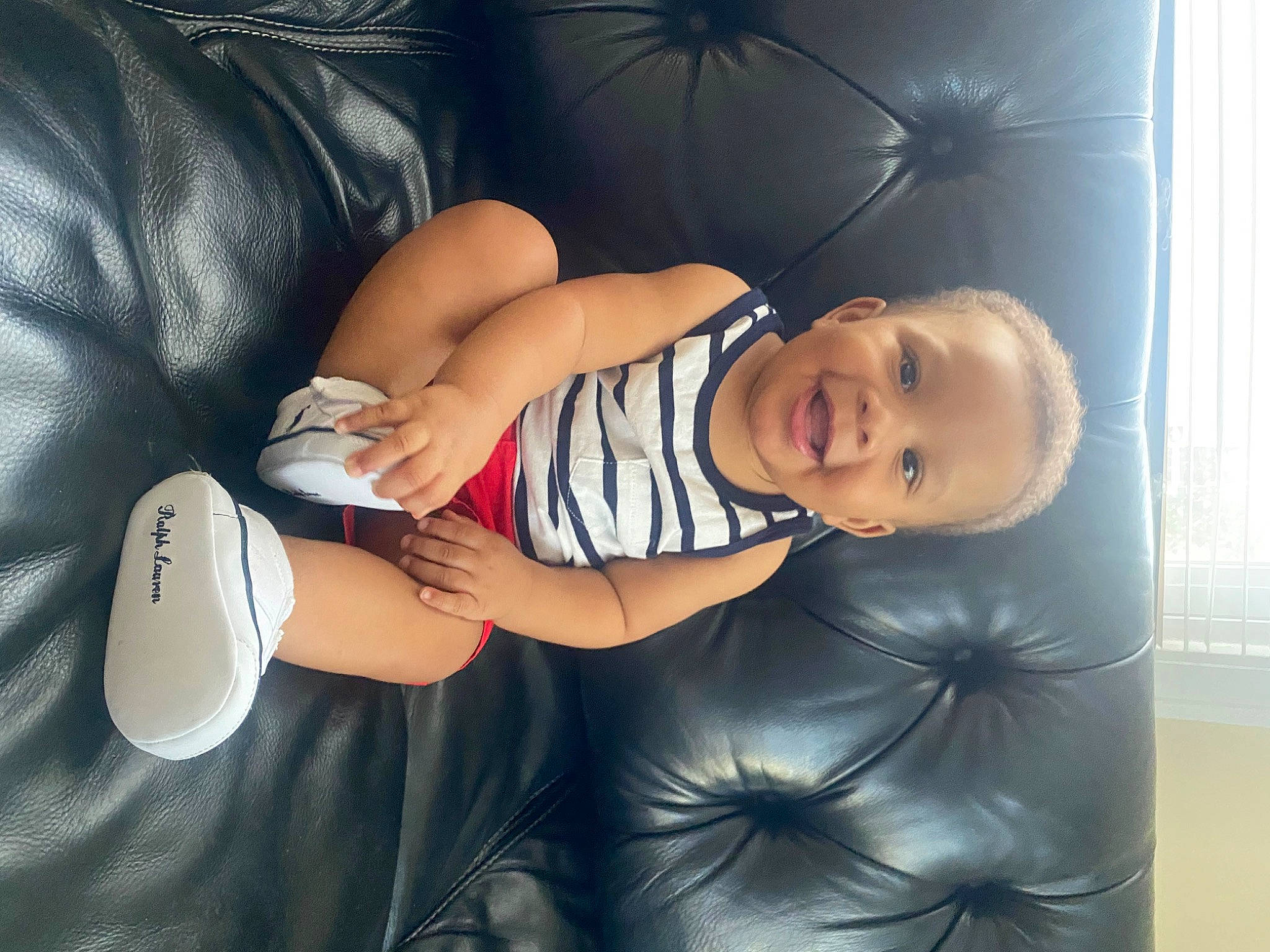 Wynn joined the competition — help win amazing prizes! abdomen, arm, chest, comfort, dress, elbow, flash_photography, foot, hand, human_body, human_leg, joy, knee, lap, leg, person, shorts, sitting, smile, thigh