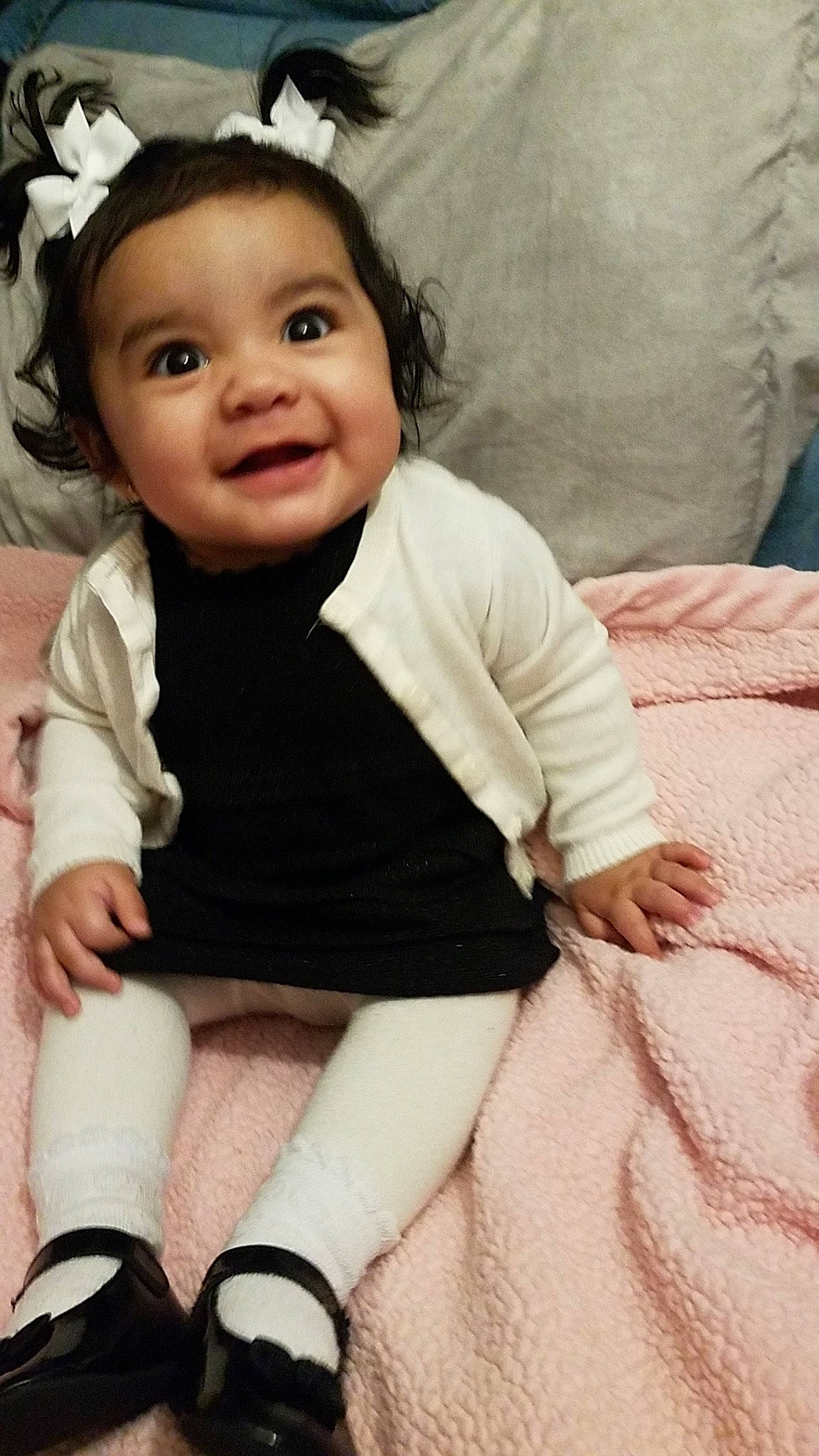 Aileen joined the competition — help win amazing prizes! baby, beauty, cheek, child, child_model, face, joy, outerwear, person, pink, skin, smile, toddler