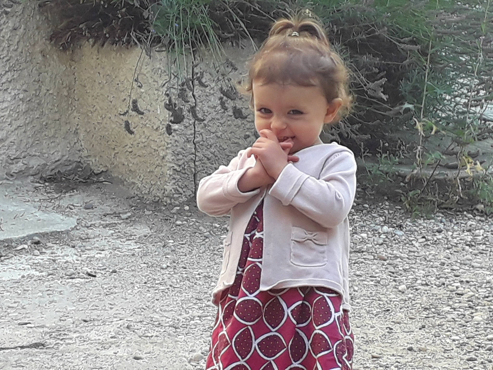 Maelie participe au concours pour gagner de l'argent avec cette photo : adaptation, child, eye, nose, pattern, person, play, toddler, tree