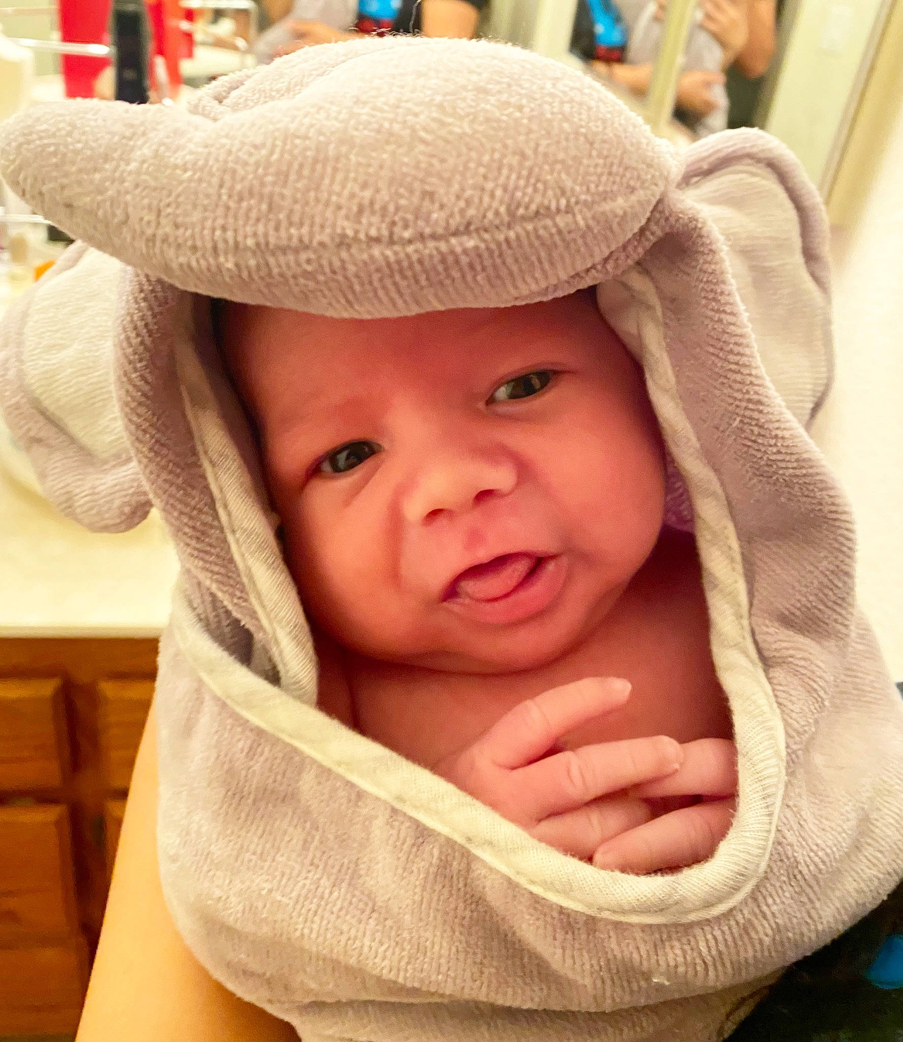 Adan joined the competition — help win amazing prizes! baby, baby_products, baby_toddler_clothing, cap, cheek, child, chin, close_up, comfort, fashion_accessory, gesture, happy, headgear, headwear, knit_cap, lip, person, product, skin, sleeve