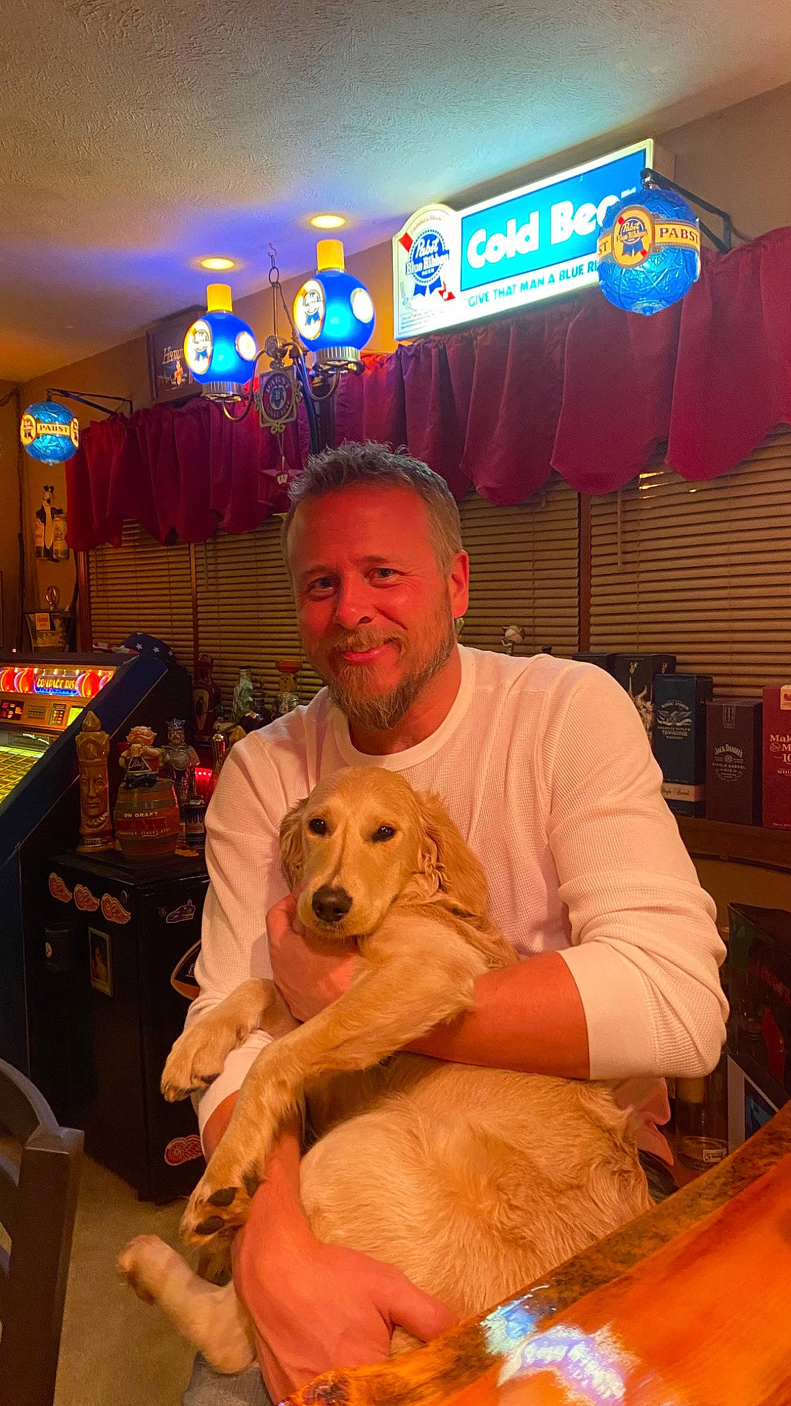 Daisy Mae joined the competition — help win amazing prizes! canidae, carnivore, chair, companion_dog, customer, dog, dog_breed, event, fawn, fun, fur, lap, leisure, logo, recreation, sitting, smile, sporting_group, table, toy