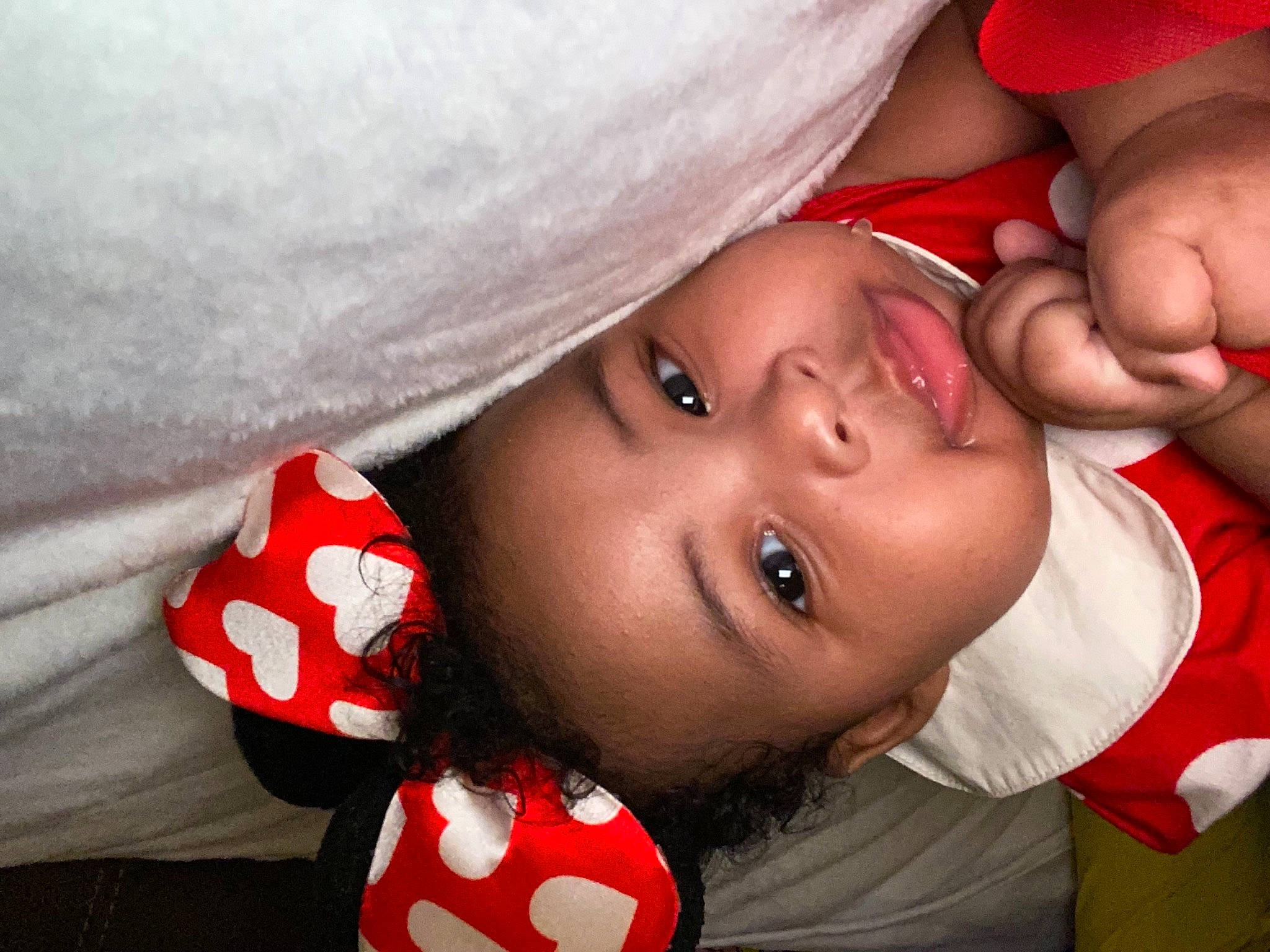 Jahnea joined the competition — help win amazing prizes! baby, black, eye, eyelash, facial_expression, finger, hand, happy, head, human_body, lip, mammal, mouth, nose, organ, person, pink, plant, skin, smile