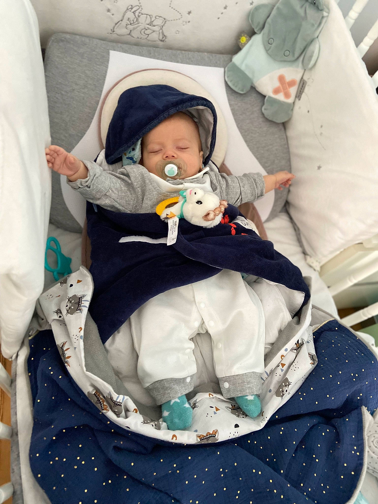 Tiago participe au concours pour gagner de l'argent avec cette photo : baby, baby_carriage, baby_in_car_seat, baby_products, baby_safety, baby_sleeping, baby_toddler_clothing, car_seat, child, comfort, lap, linens, pattern, person, plastic, room, service, sitting, toddler, white