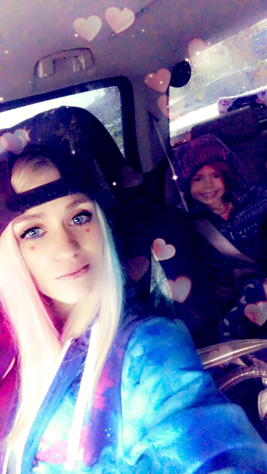 Bonnie is registered to the contest to win money with this photo: automotive_design, automotive_lighting, beauty, black_hair, cool, electric_blue, fashion, fun, happy, headwear, joy, light, magenta, motor_vehicle, mouth, organ, person, photograph, purple, smile