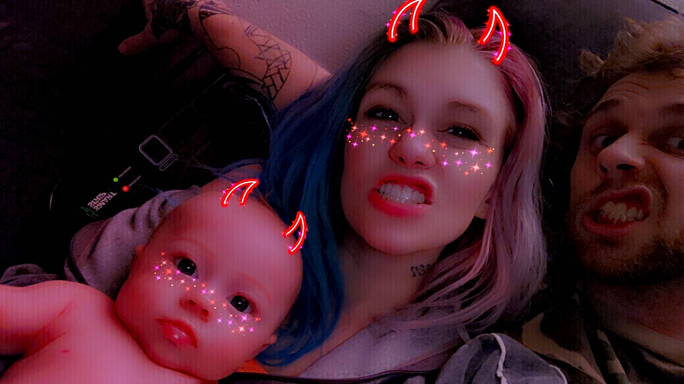 Adelynn joined the competition — help win amazing prizes! black_hair, close_up, cool, doll, event, eyebrow, eyelash, fashion_accessory, flash_photography, fun, gesture, happy, headgear, jewellery, lip, lipstick, magenta, mouth, nose, person