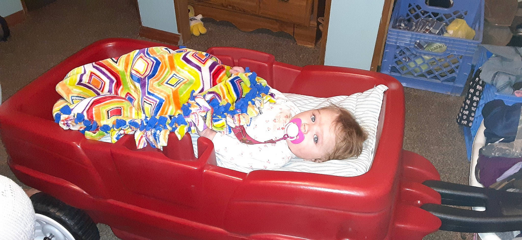 Layla joined the competition — help win amazing prizes! baby, baby_products, baby_toddler_clothing, baby_toys, child, comfort, couch, fun, human_body, lap, leisure, magenta, motor_vehicle, person, picture_frame, play, room, sitting, thigh, toddler