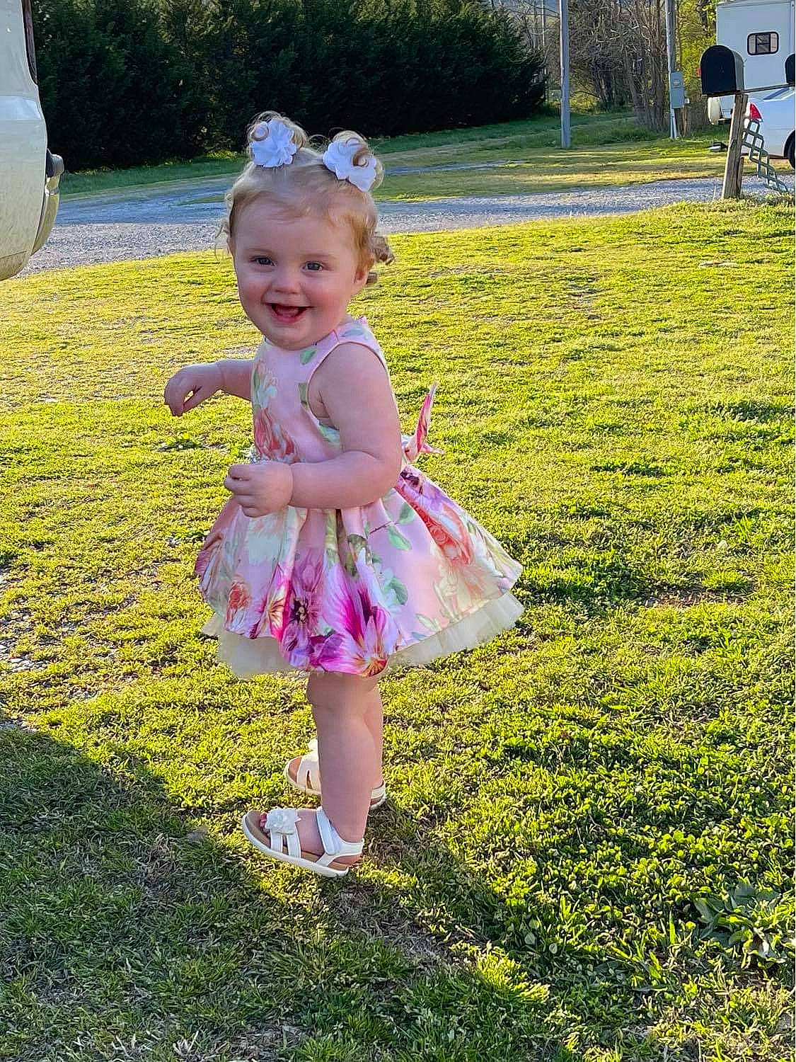 Adalie joined the competition — help win amazing prizes! baby, baby_toddler_clothing, botany, fun, grass, grass_family, grassland, groundcover, happy, joy, lawn, leisure, meadow, people_in_nature, person, pink, plant, purple, smile, toddler