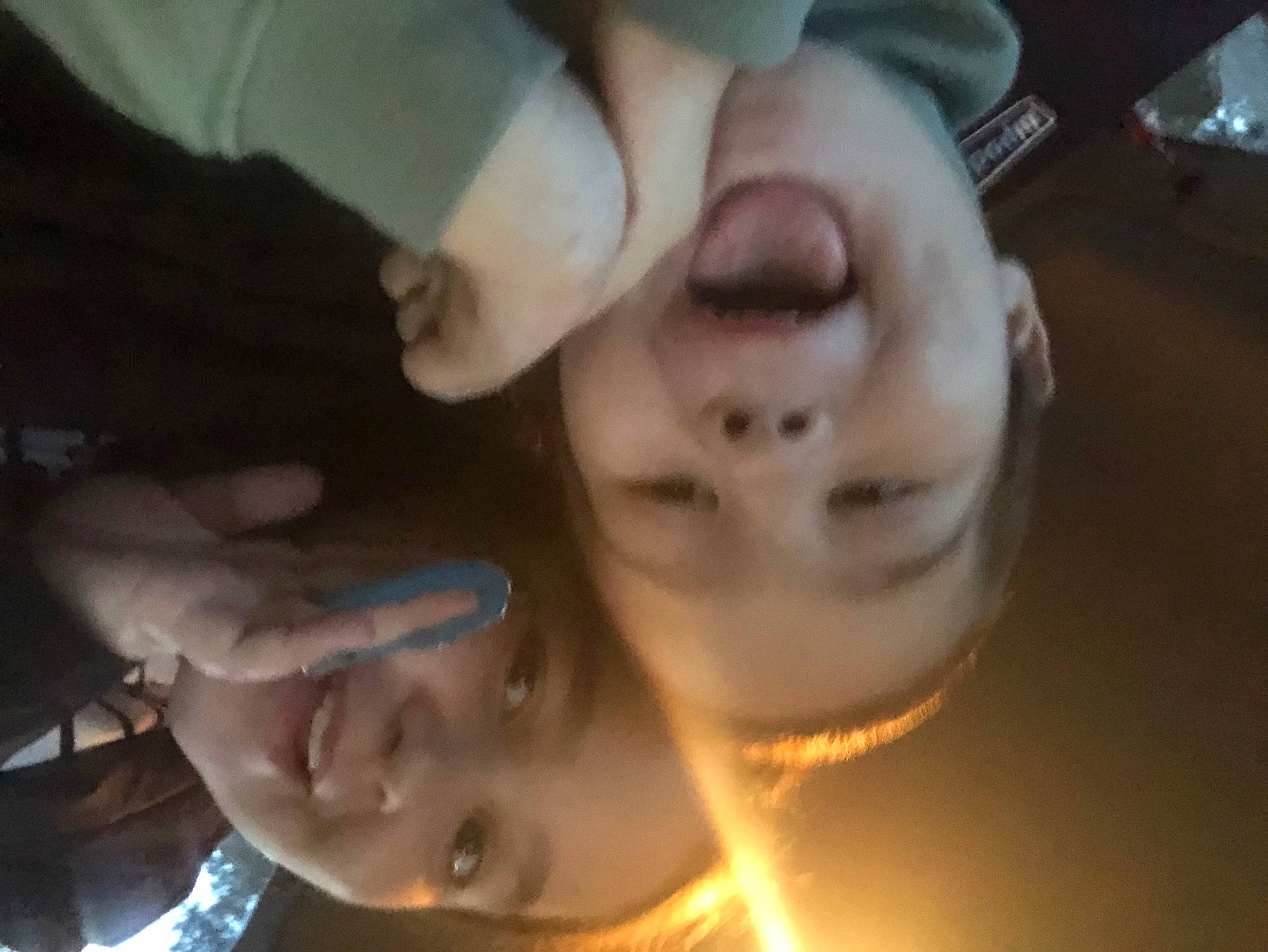 Hayley is registered to the contest to win money with this photo: baby, cheek, child, eyebrow, face, forehead, fun, head, lip, mouth, nose, person, selfie, smile