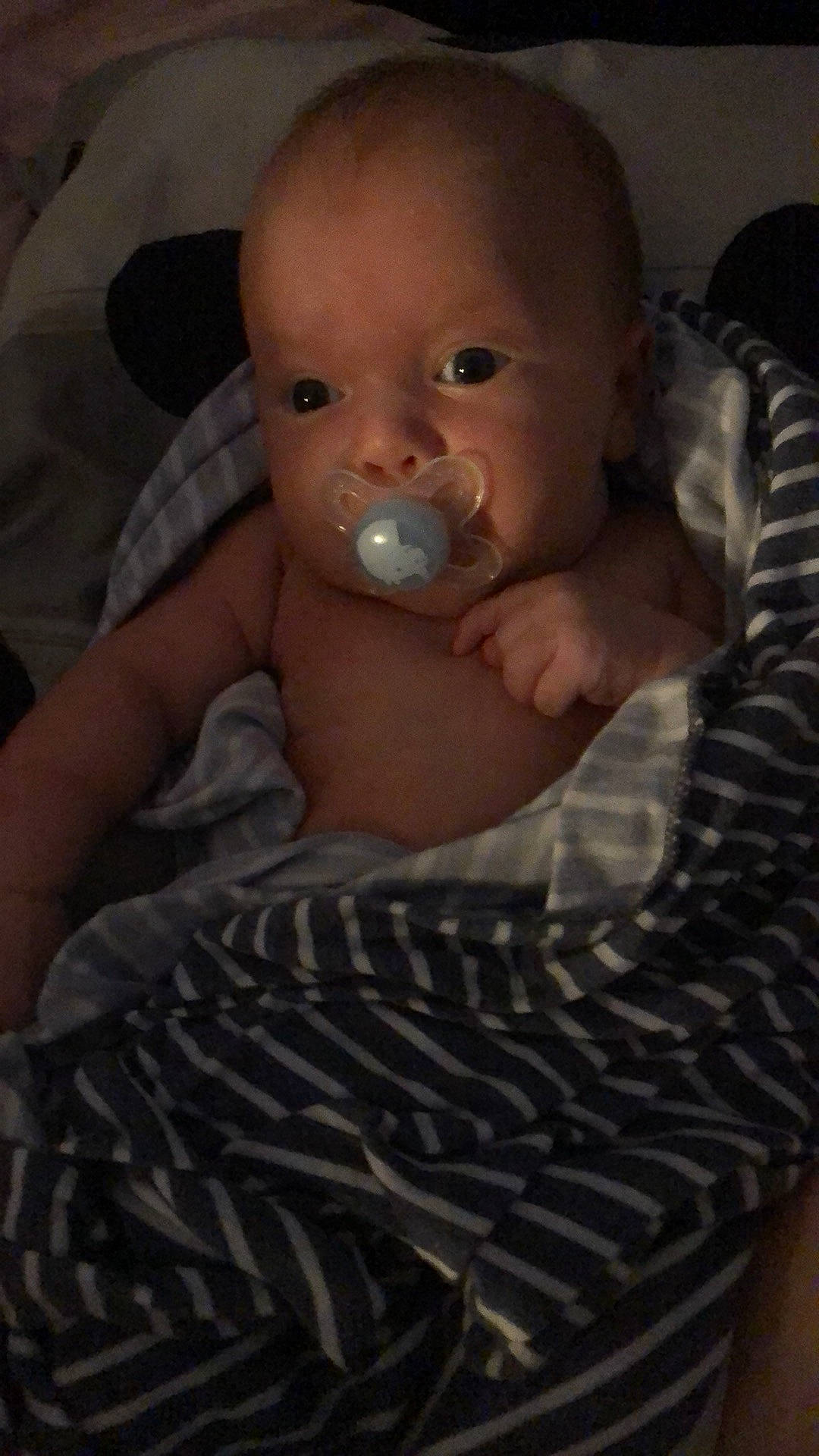 Easton is registered to the contest to win money with this photo: baby, cheek, child, eye, face, head, mouth, nose, person, smile, toddler