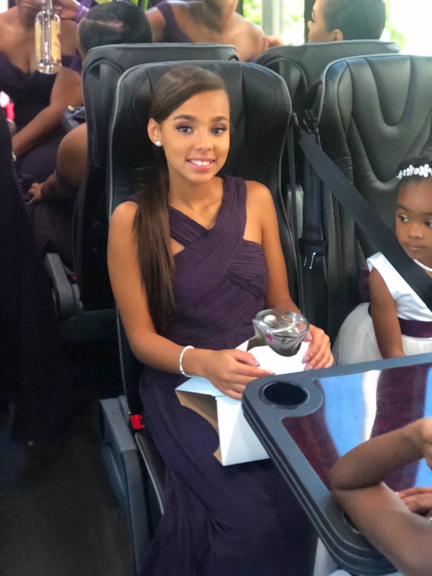 Makayla is registered to the contest to win money with this photo: auto_show, beauty, black_hair, car, car_seat, family_car, fashion, flooring, girl, hairstyle, joy, lady, leg, long_hair, luxury_vehicle, person, product, shoulder, smile, thigh