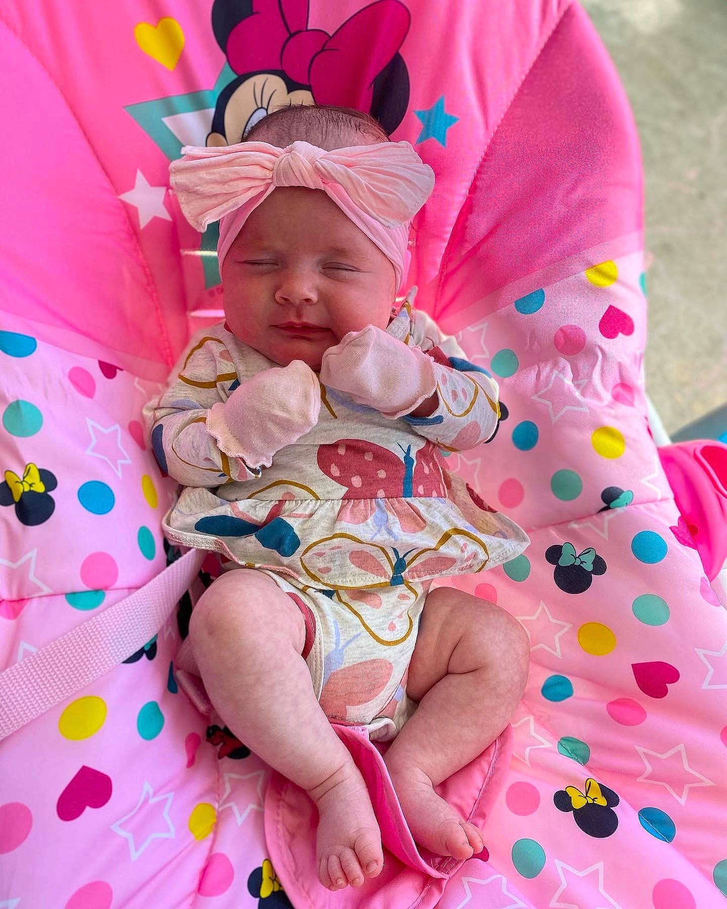 Augustine joined the competition — help win amazing prizes! baby, baby_toddler_clothing, beauty, child, comfort, dress, eye, face, fun, grass, happy, headwear, linens, magenta, pattern, people_in_nature, person, pink, purple, skin