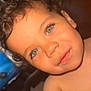 Cohen is registered to the contest to win money with this photo: toddler, child, face, green_eyes, curly_hair, close_up, selfie, skin, portrait, expression, playful, innocent, indoor, baby, person, smile, cute, young, reaching, curious