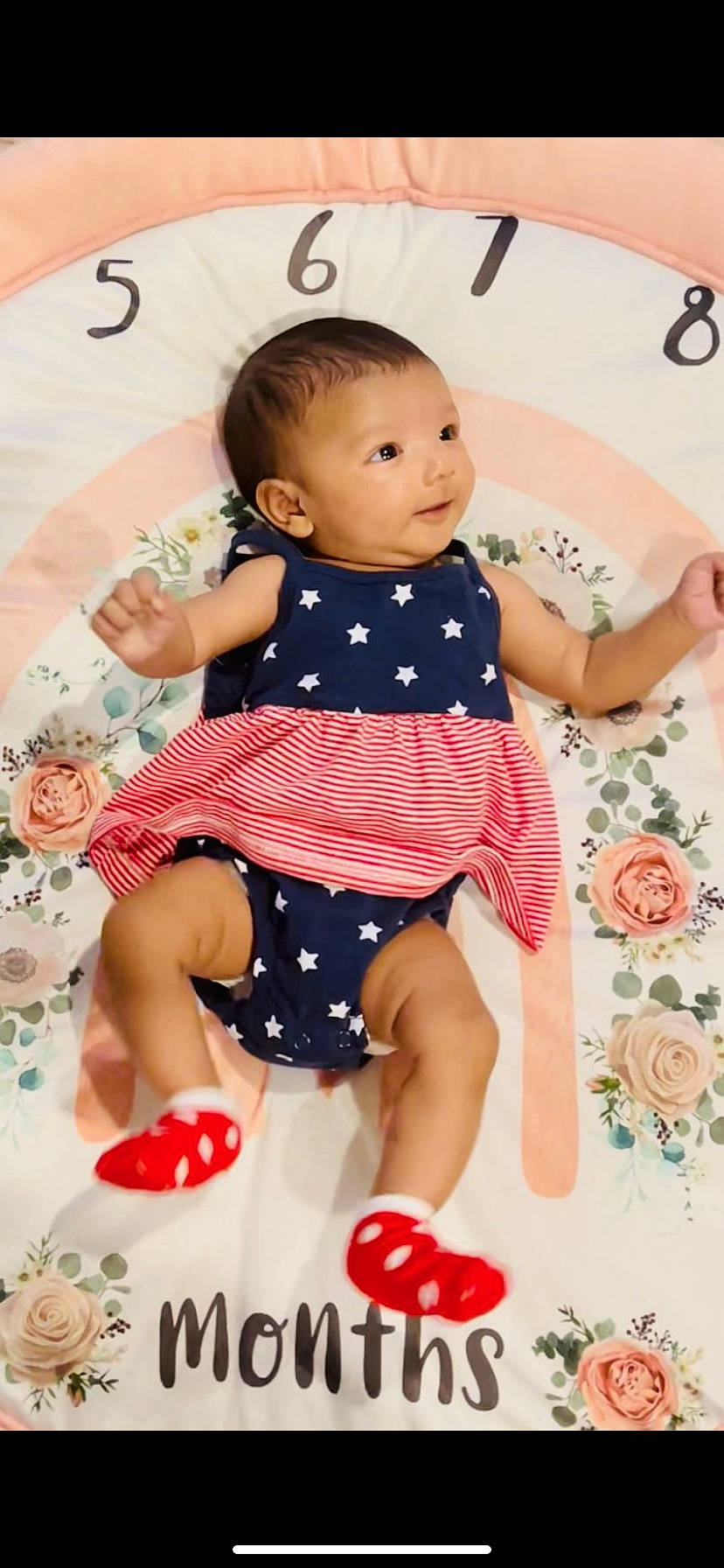 Aarvi is registered to the contest to win money with this photo: arm, baby_toddler_clothing, child, dress, facial_expression, finger, hairstyle, hand, happy, human, one_piece_garment, pattern, people, person, pink, product, skin, sleeve, textile, thigh