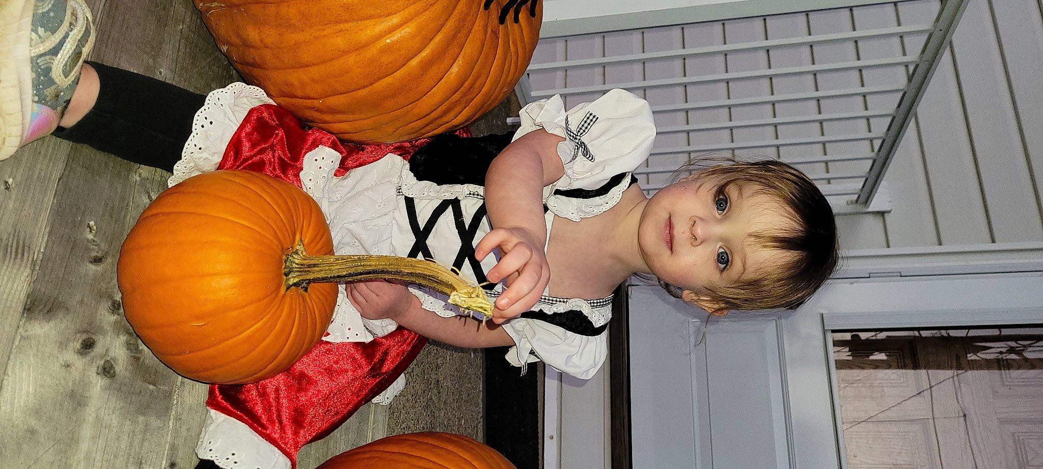 Caroline joined the competition — help win amazing prizes! arm, calabaza, cucurbita, eye, food, fruit, gourd, happy, local_food, mouth, natural_foods, orange, organ, person, plant, produce, pumpkin, smile, squash, vegetable