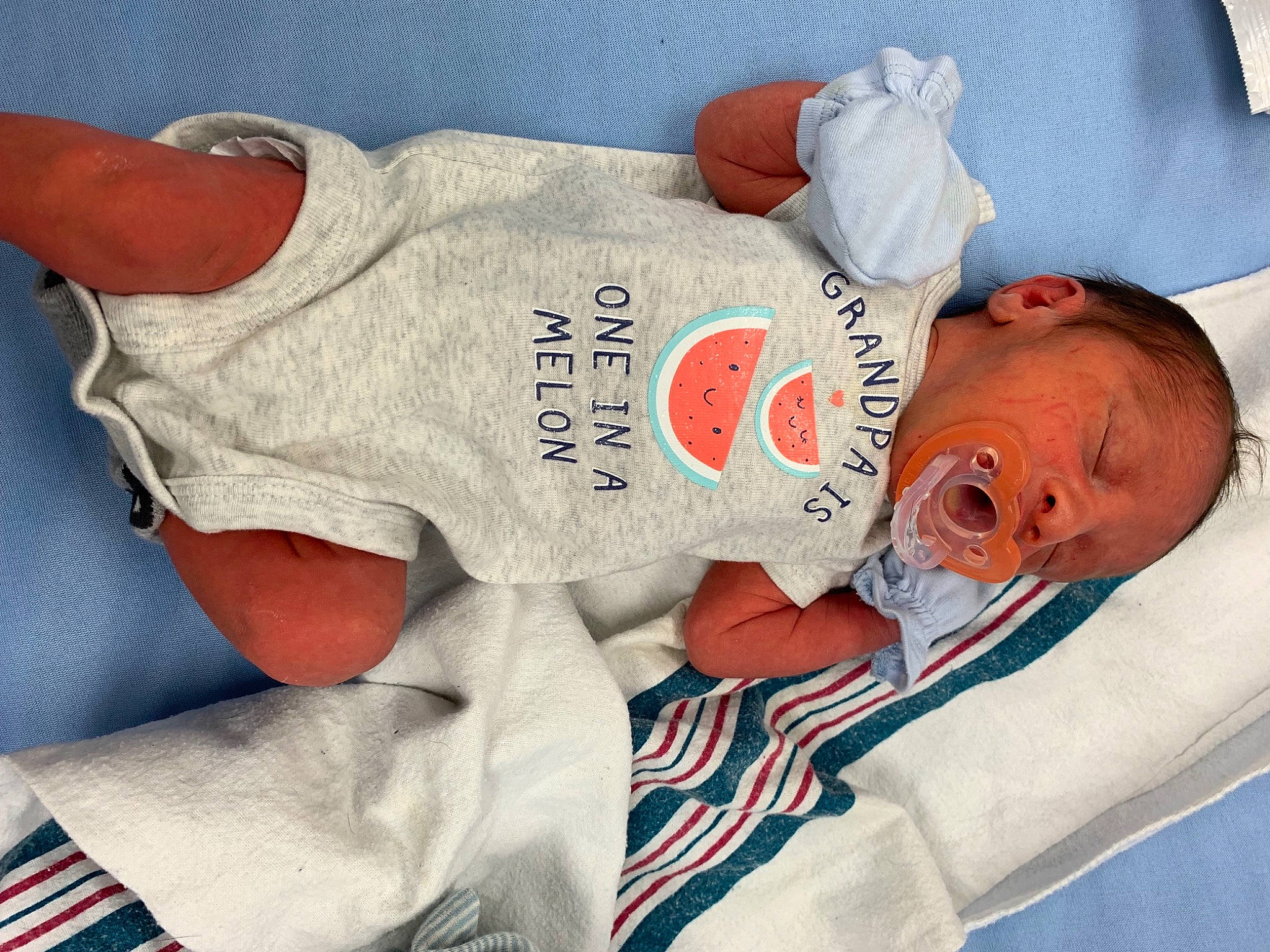 Damian joined the competition — help win amazing prizes! baby, baby_sleeping, baby_toddler_clothing, carmine, child, comfort, elbow, finger, foot, human_body, human_leg, joint, knee, linens, person, room, sleeve, textile, thigh, walking_shoe