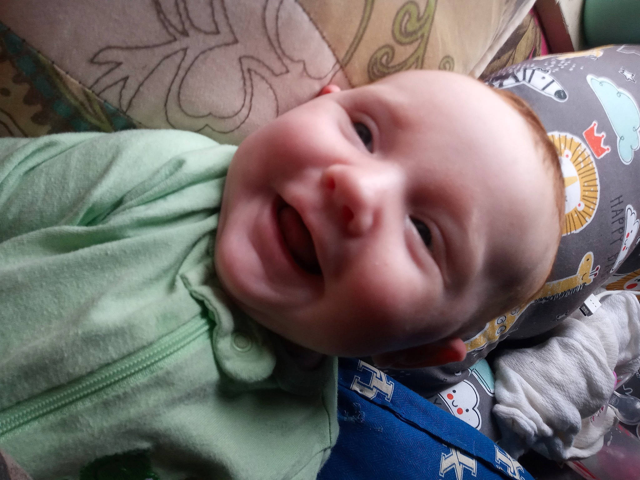 Lillian is registered to the contest to win money with this photo: baby, baby_toddler_clothing, cheek, child, chin, cool, ear, eye, eyebrow, facial_expression, forehead, iris, jaw, lip, nose, organ, person, skin, toddler, tongue