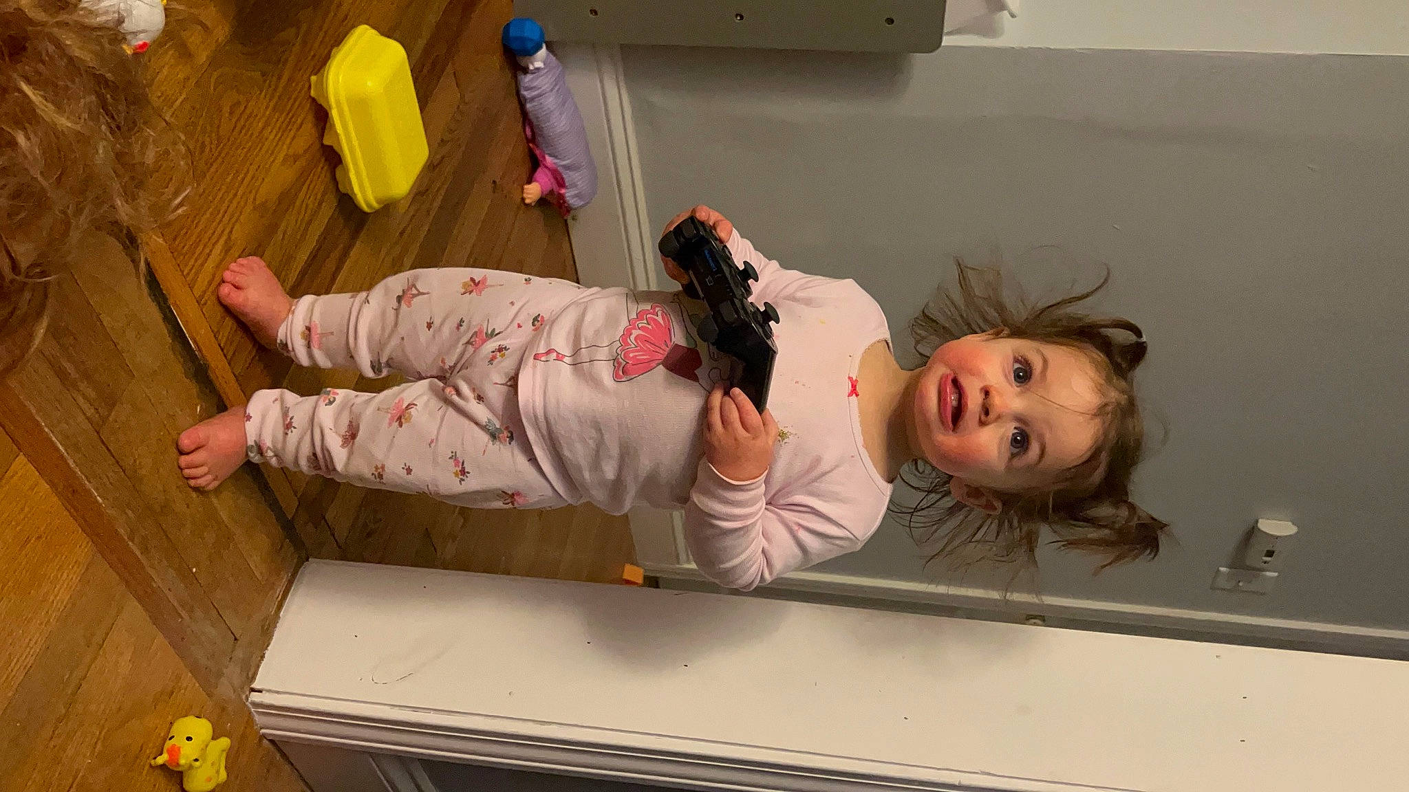 Ariella is registered to the contest to win money with this photo: baby, baby_toddler_clothing, child, comfort, fun, leisure, person, plant, room, sitting, toddler, wood, yellow