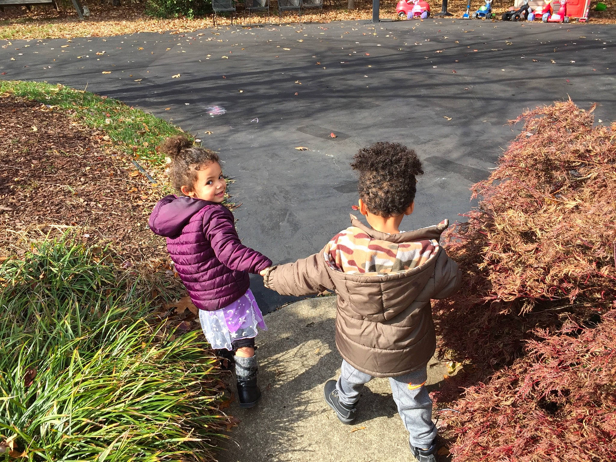 Kaya joined the competition — help win amazing prizes! adaptation, child, fun, gesture, leaf, mud, person, plant, play, soil, spring, toddler, walking