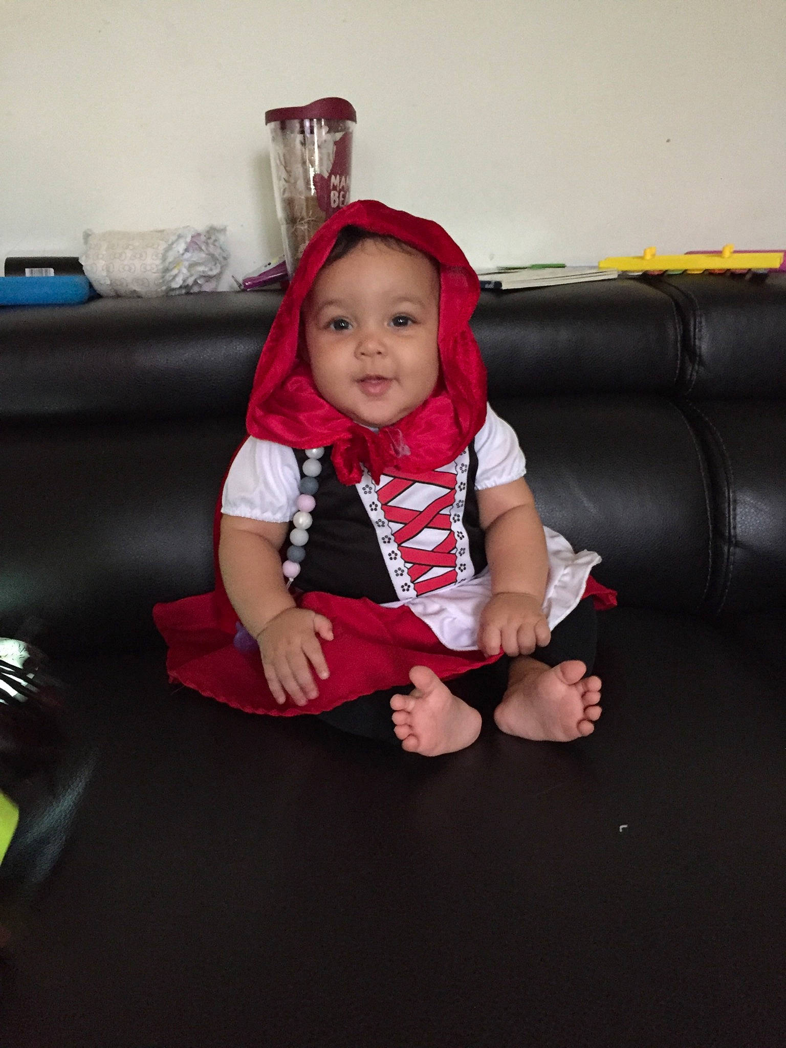 Jade joined the competition — help win amazing prizes! baby, cheek, child, daughter, fun, furniture, happy, person, photography, pink, play, sitting, skin, smile, toddler, vacation