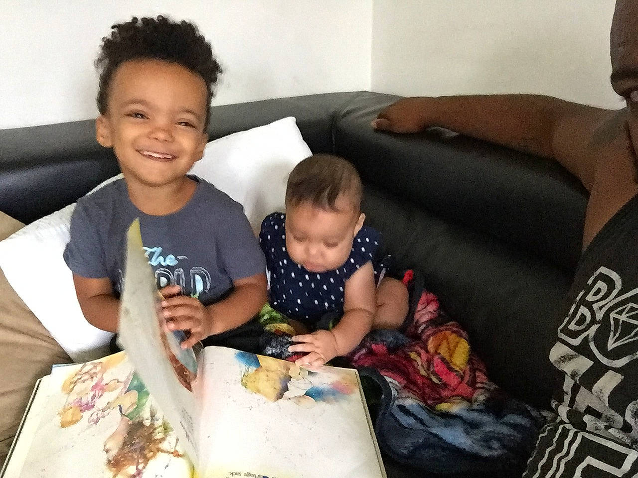 Kingston joined the competition — help win amazing prizes! child, family, joy, lap, people, person, sharing, sibling, sitting, smile, toddler