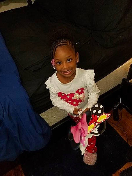 Amiayah Zackery joined the competition — help win amazing prizes! child, cool, day, event, fun, girl, human_body, joy, person, play, product, sitting, skin, smile, textile, toddler