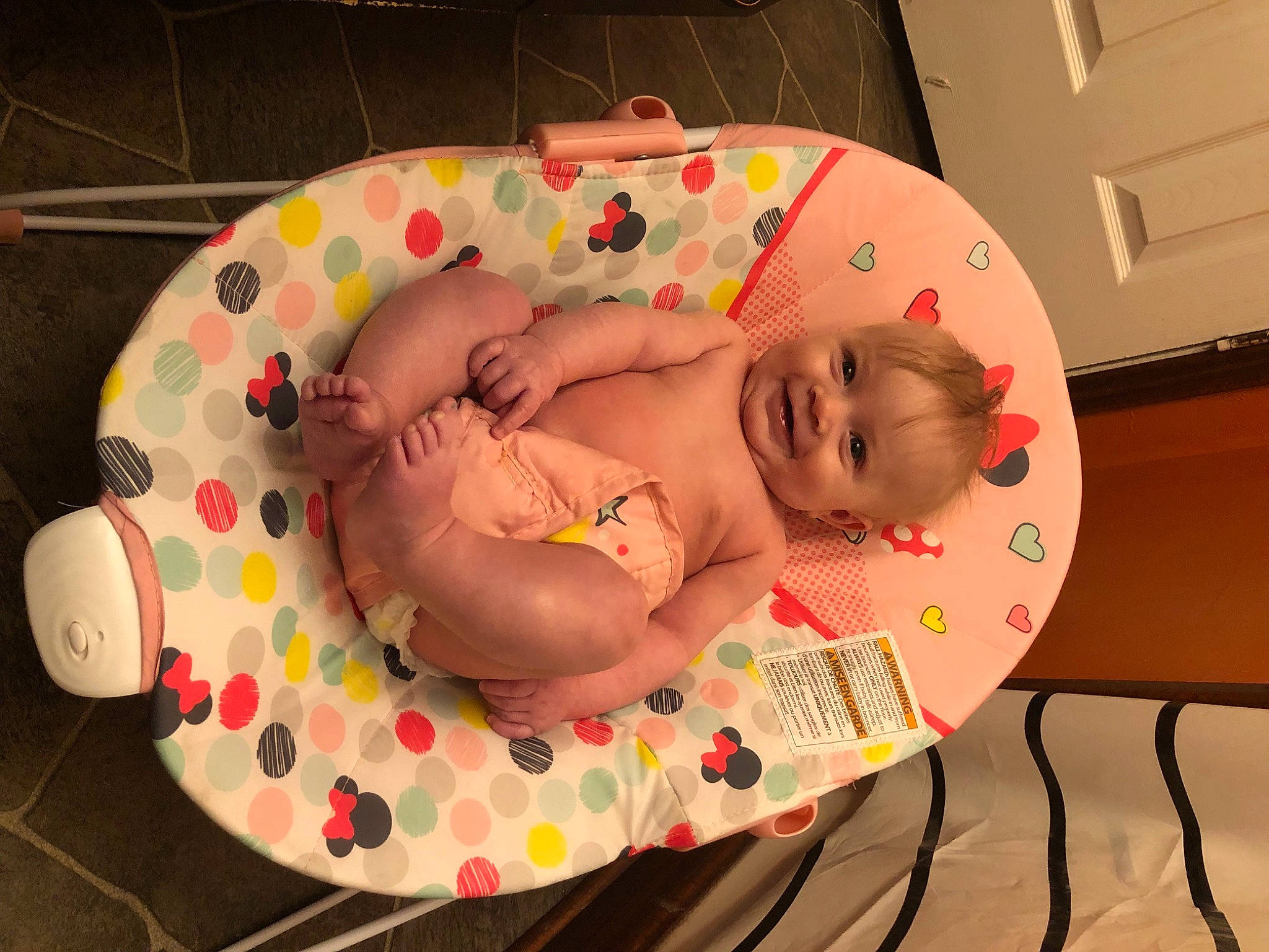 Octavia joined the competition — help win amazing prizes! abdomen, arm, baby, baby_products, baby_toddler_clothing, bathing, bedtime, chest, child, comfort, event, hand, happy, joy, linens, navel, pattern, person, pink, sleep