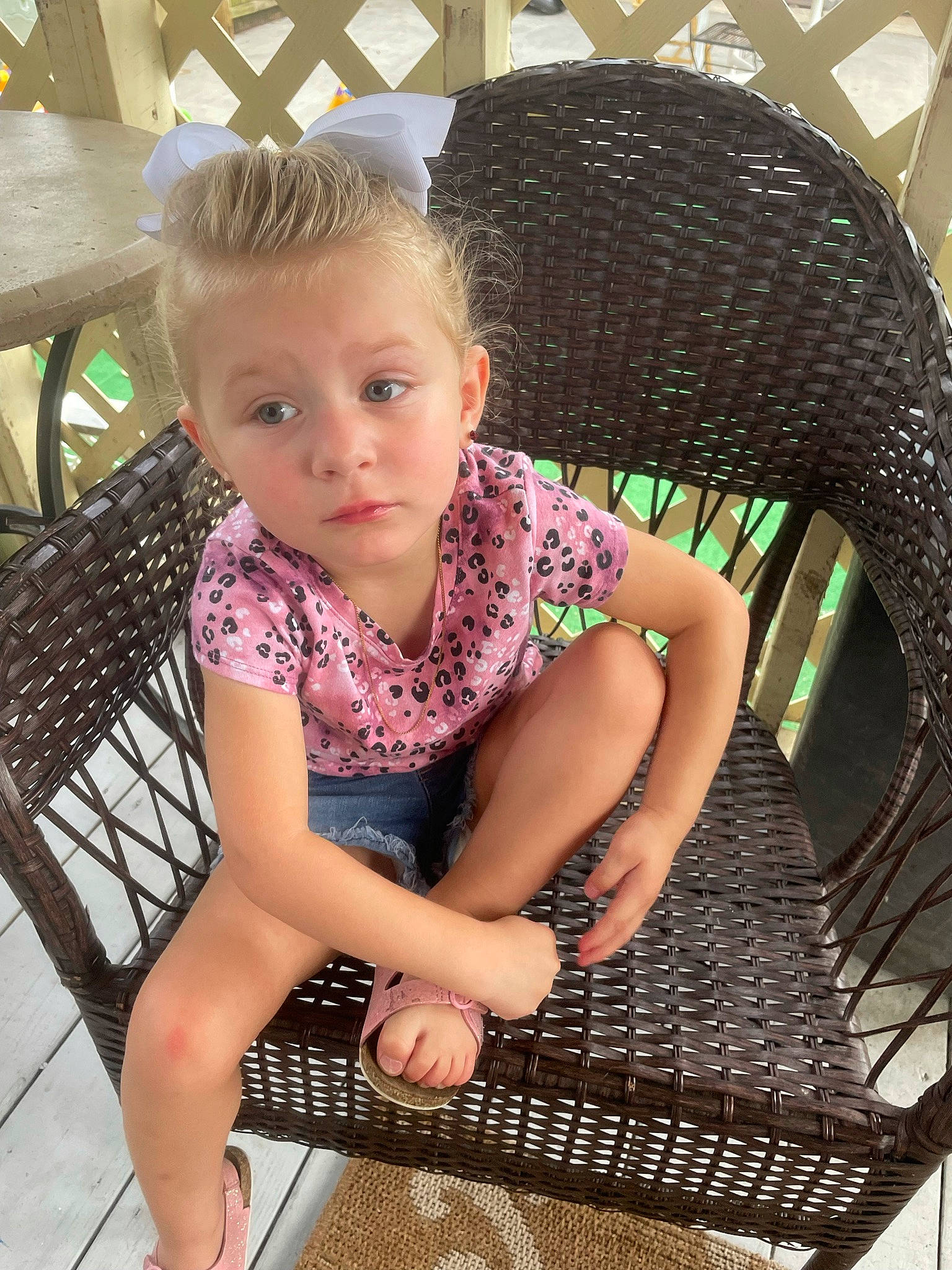 Jaylynn is registered to the contest to win money with this photo: beauty, black_hair, child, fashion, flash_photography, floor, flooring, foot, fun, hairstyle, human, human_leg, knee, leg, leisure, pattern, person, sandal, skin, thigh