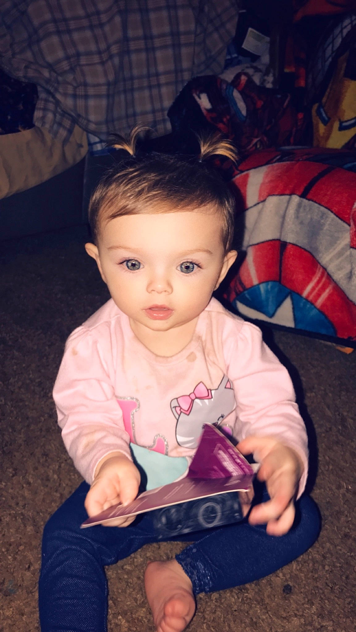 Cassie is registered to the contest to win money with this photo: boy, cheek, child, cool, day, eye, fun, girl, hairstyle, head, human, human_body, infant, people, person, sitting, skin, smile, snapshot, toddler