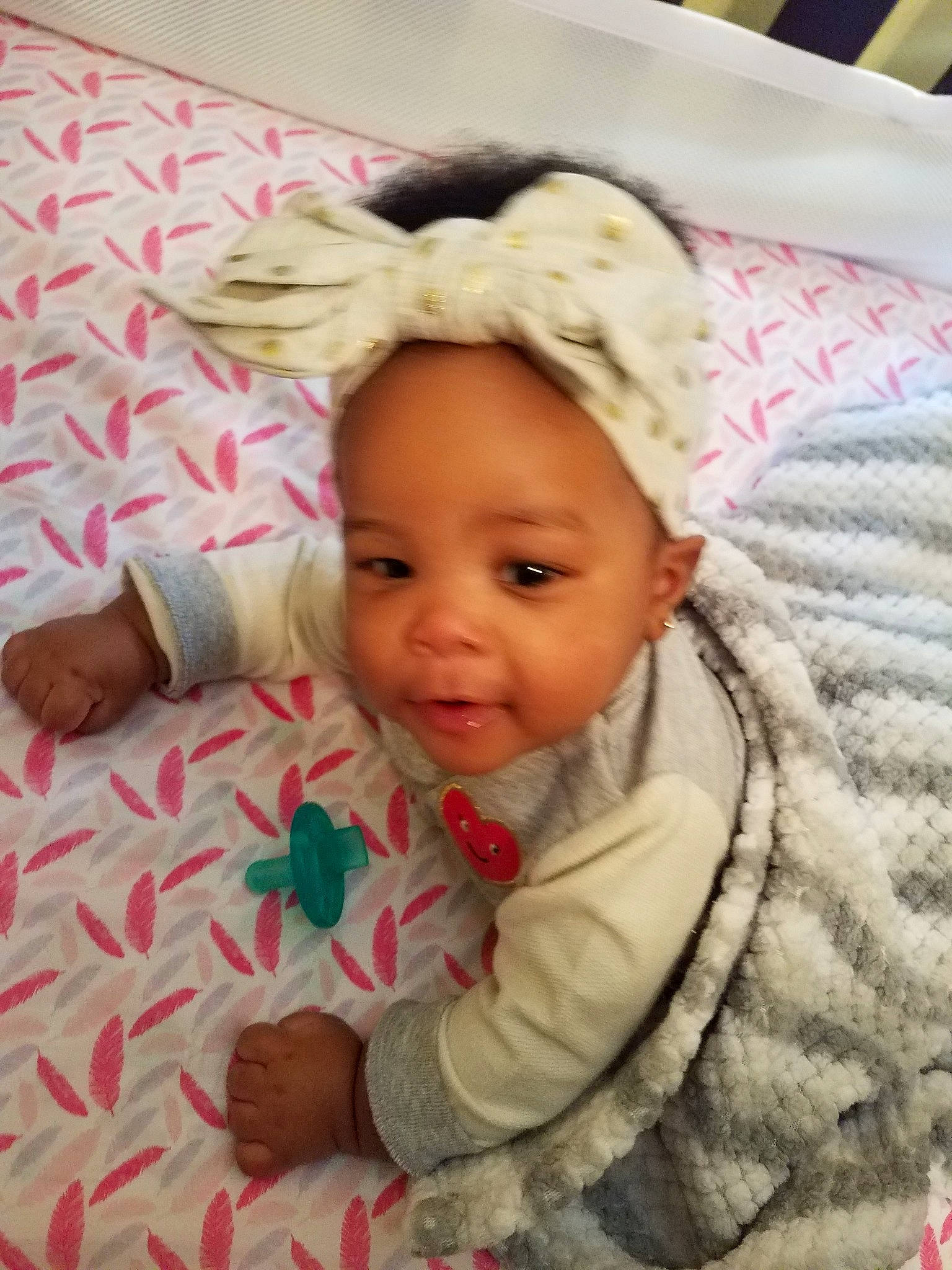 Kendall is registered to the contest to win money with this photo: cheek, child, day, ear, hair_accessory, headband, headgear, infant, iris, person, product, skin, textile, toddler