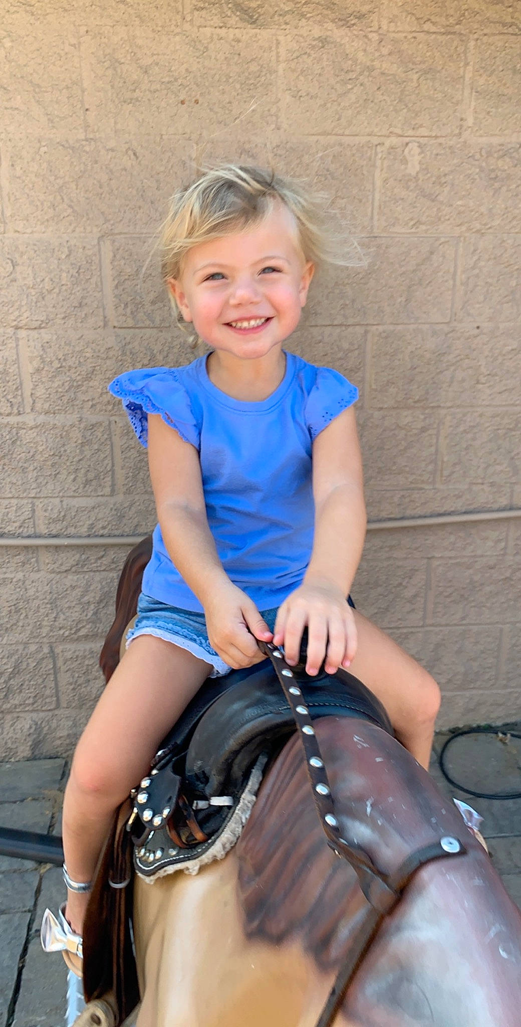 Rockie joined the competition — help win amazing prizes! blond, child, footwear, joy, leg, person, recreation, sitting, smile, toddler, vacation