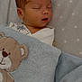 Alexander is registered to the contest to win money with this photo: newborn, baby, sleeping, blanket, teddy_bear, soft_texture, cozy, infant, cute, face, head, wrapped, comfort, child, peaceful, indoors, portrait, closeup, rest, sleep