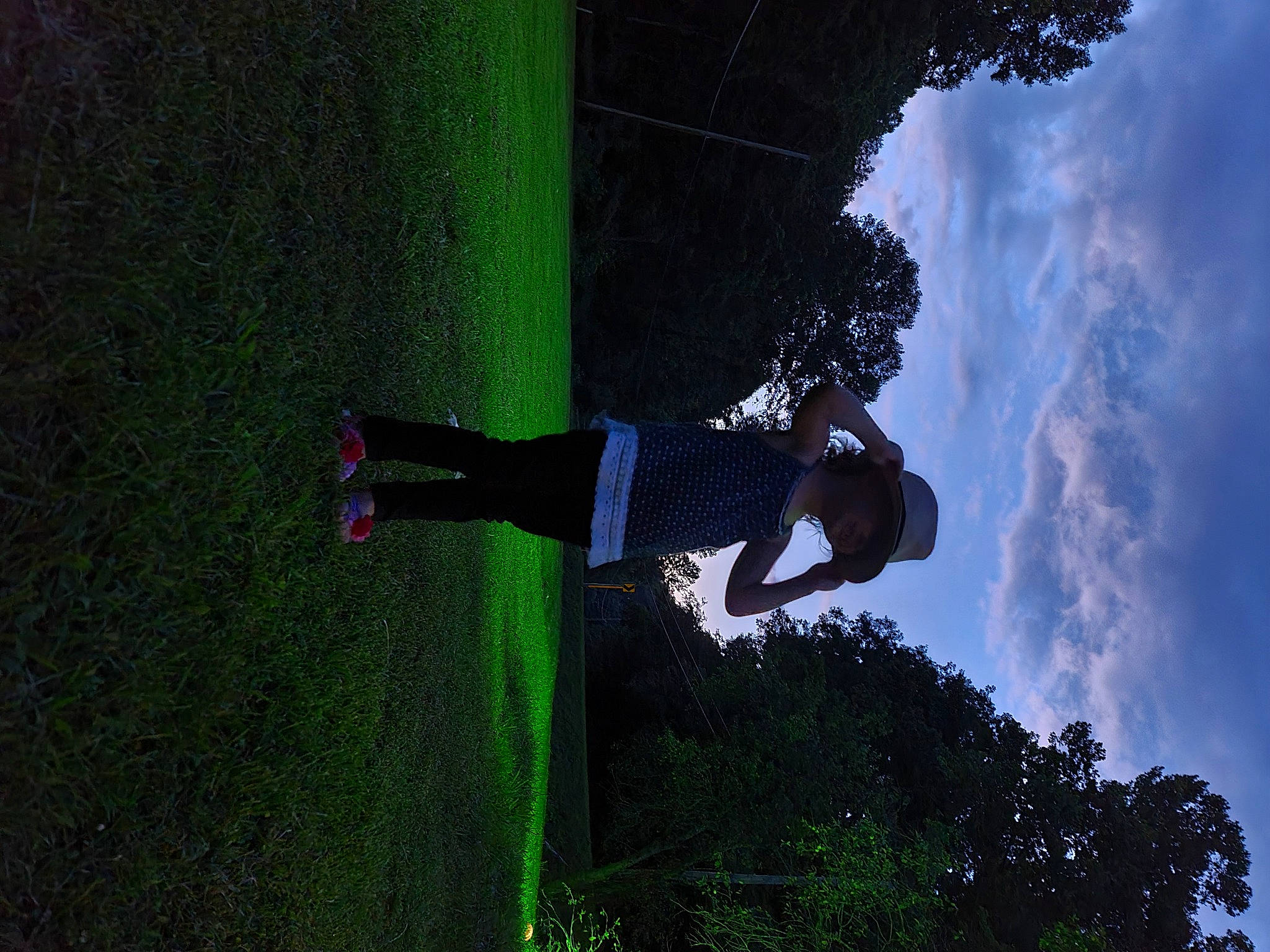 Zaylyn is registered to the contest to win money with this photo: adventure, cloud, extreme_sport, fun, grass, landscape, leisure, people_in_nature, person, plant, recreation, rope, shadow, sky, sport_climbing, sports, tree, under_exposed, walking_shoe