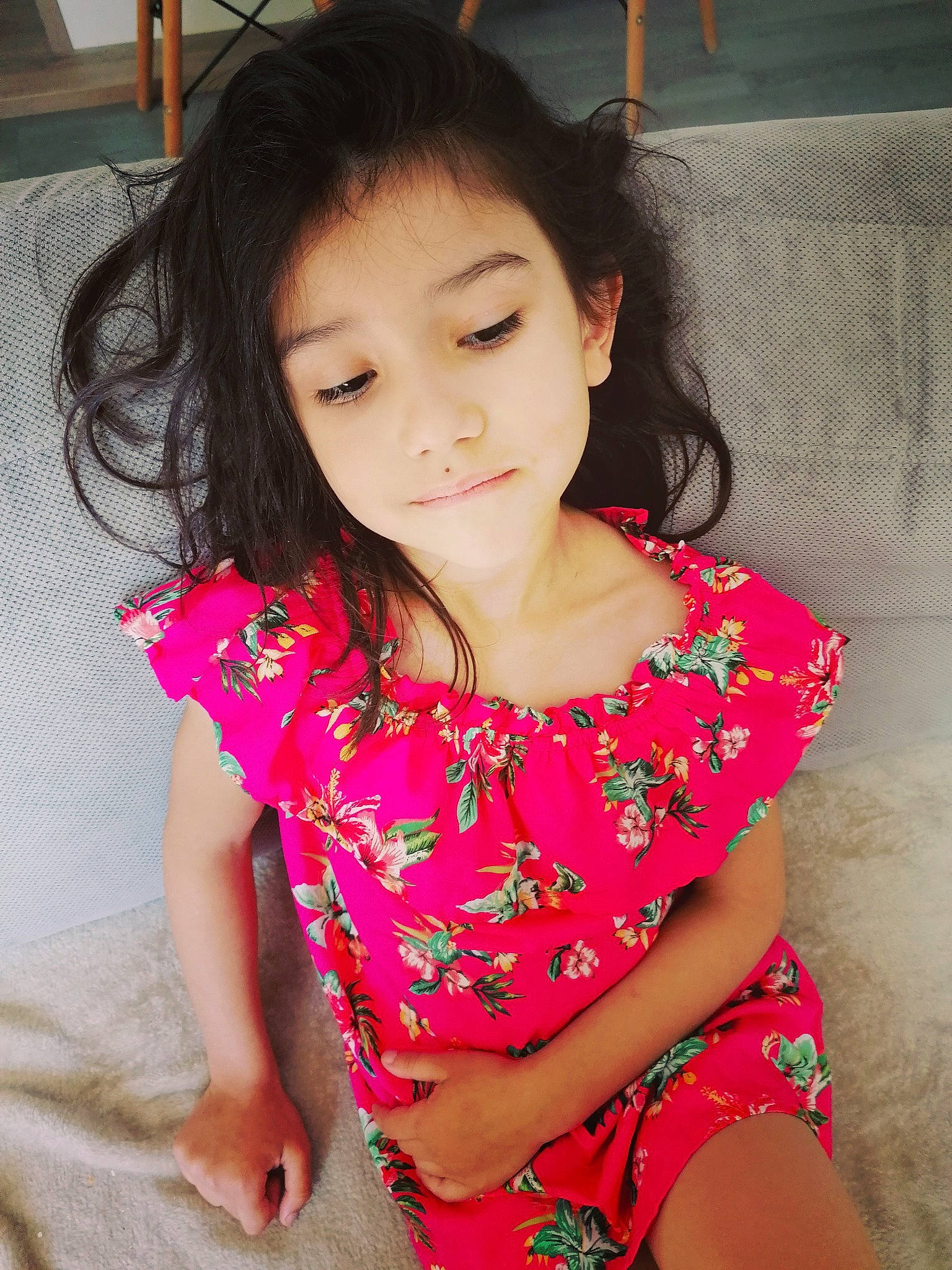 Luna a rejoint le concours — aidez-le/la à gagner de superbes lots ! beauty, cheek, child, child_model, long_hair, person, pink, skin, smile, textile, thigh, toddler