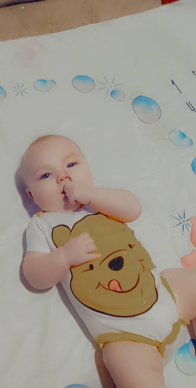 Bayleigh May is registered to the contest to win money with this photo: art, baby, baby_sleeping, baby_toddler_clothing, cheek, child, eyelash, facial_expression, finger, font, fun, gesture, happy, illustration, love, nose, person, skin, thumb, toddler