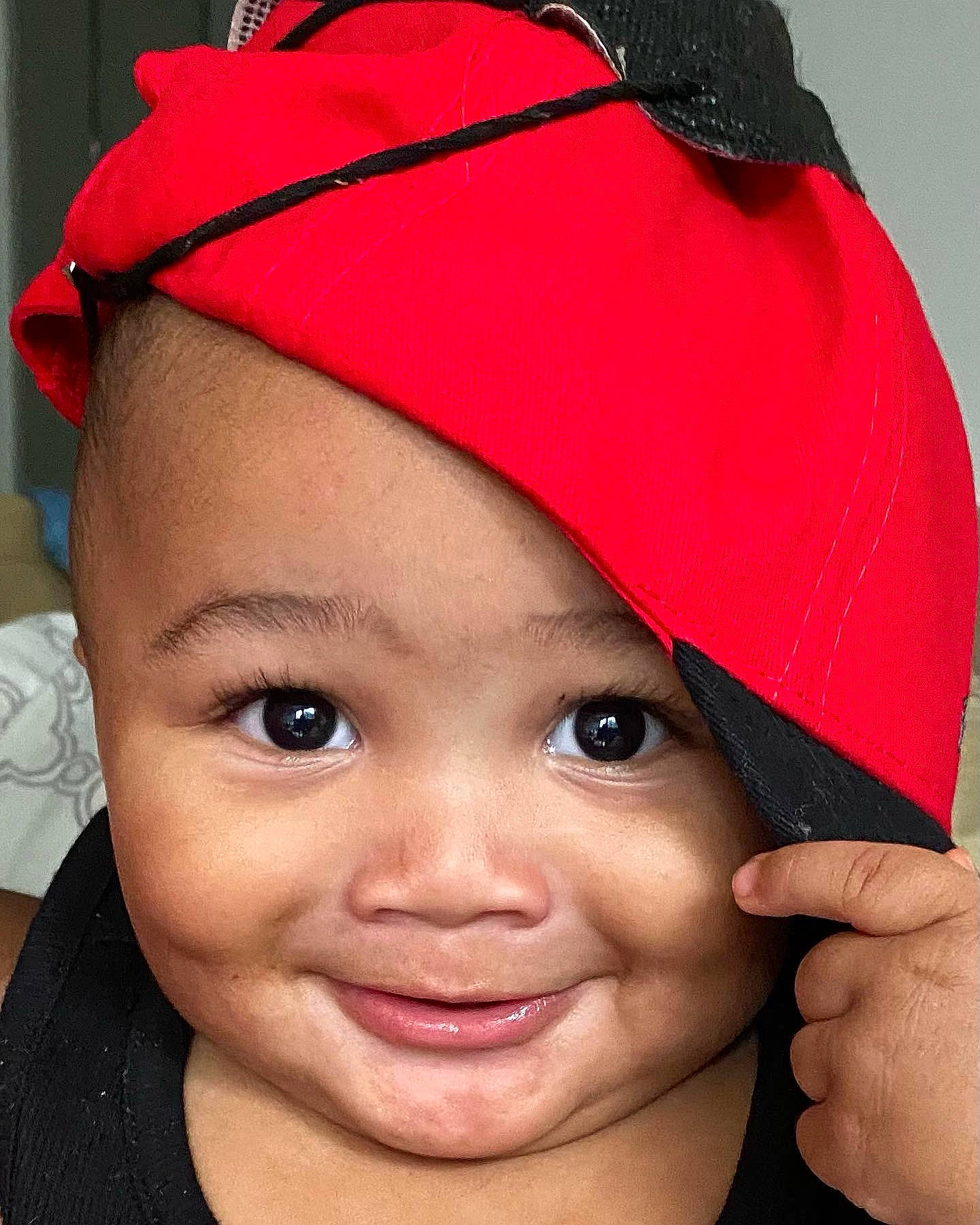 Royce joined the competition — help win amazing prizes! cap, cheek, chin, cool, eyebrow, eyelash, face, forehead, happy, headgear, headwear, joy, lip, mouth, nose, organ, person, pink, red, skin